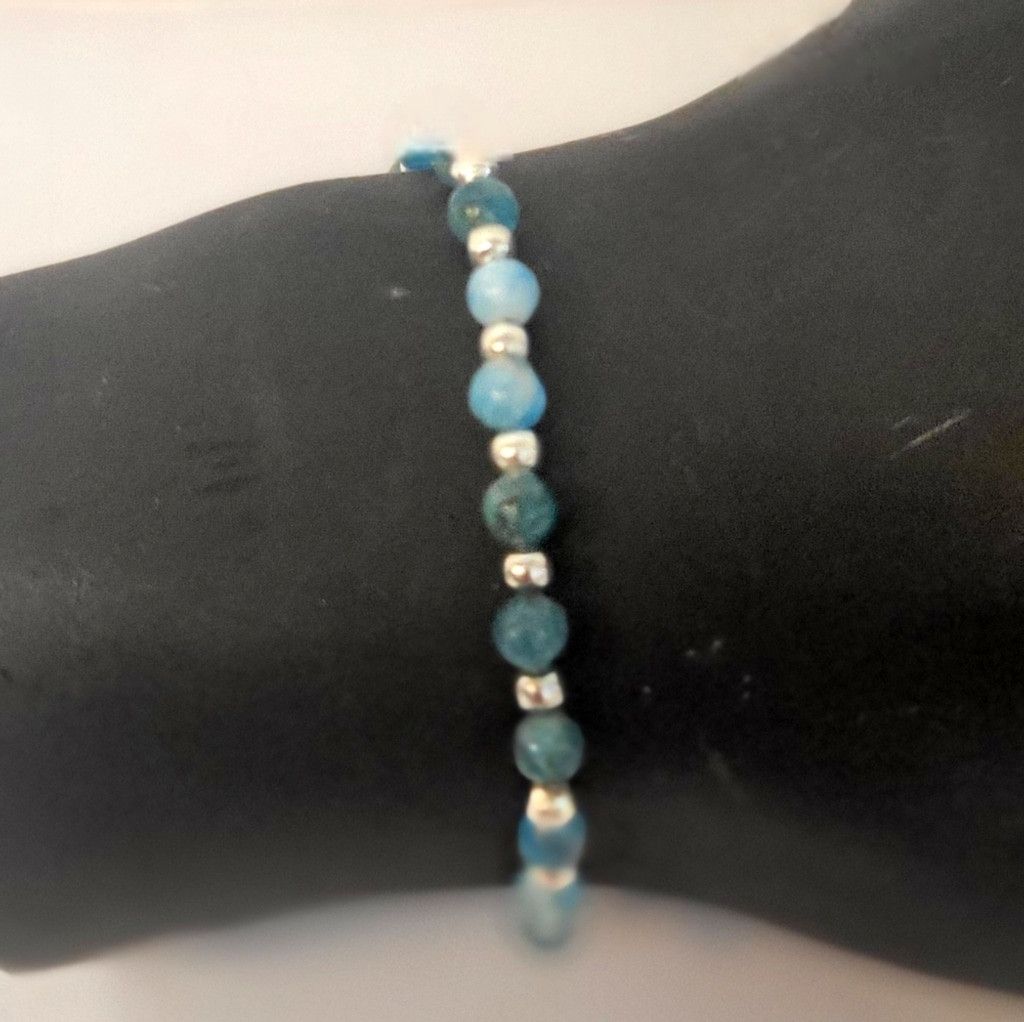 Handmade Natural Gemstone 4mm Dainty Beaded Bracelets Size ONE SIZE - 7 Thumbnail
