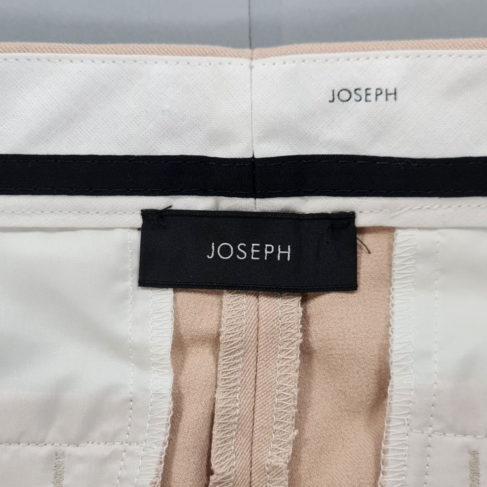 Joseph Joseph Dress Womens 38 Pants Beige Gabardine Stretch Eliston Size 26" / US 2 / IT 38 - 3 Thumbnail