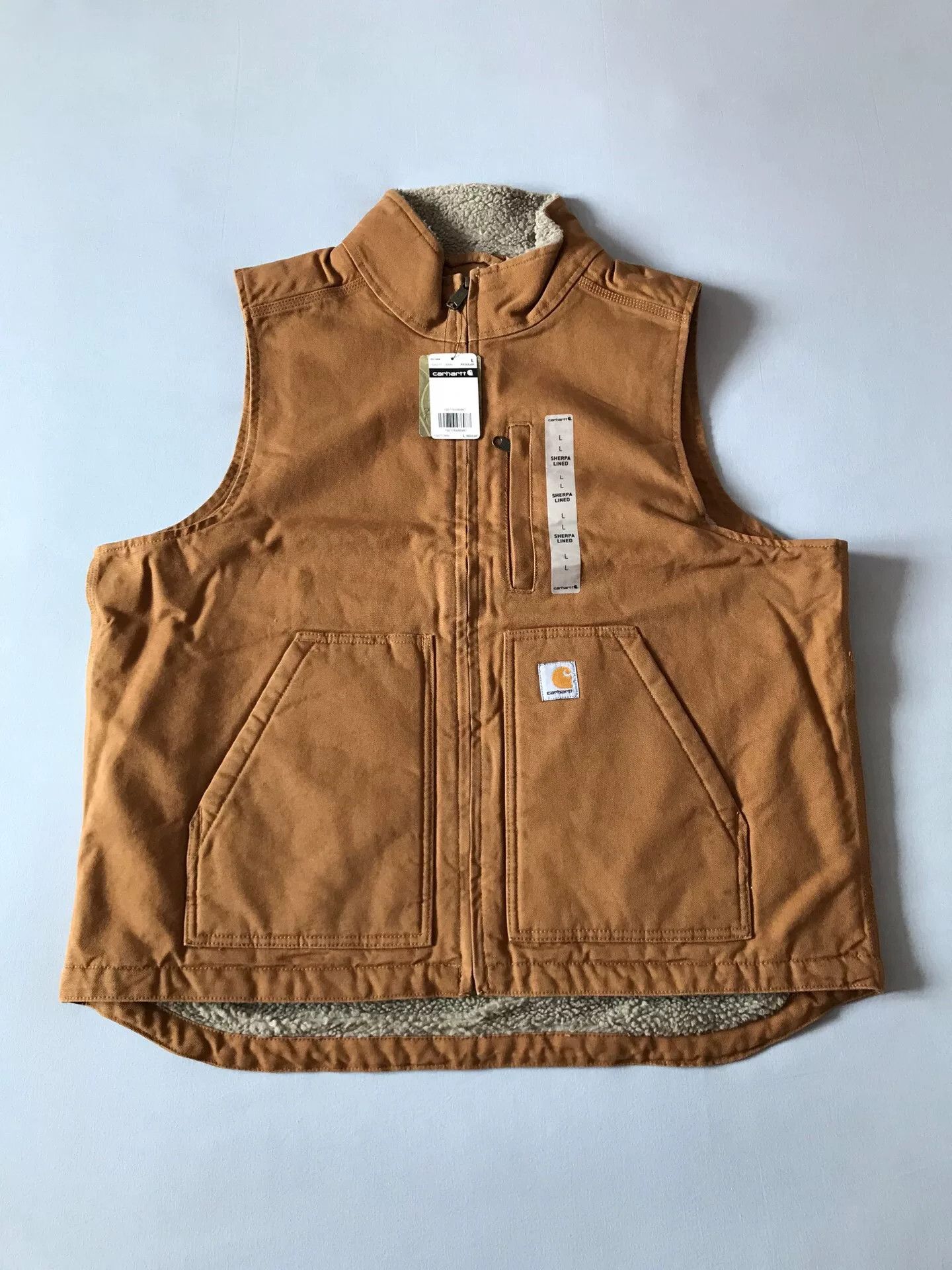Carhartt Carhartt 104277 Classic Brown Canvas Vest Size US L / EU 52-54 / 3 - 1 Thumbnail