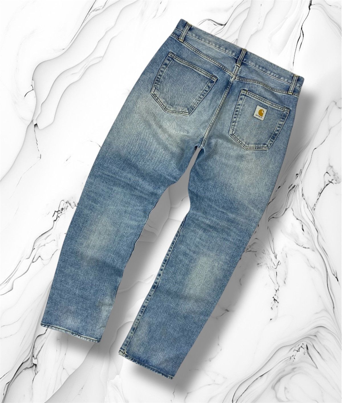 Carhartt Carhartt WIP Pontiac Pant Jeans Light Used Wash Straight Fit Size US 32 / EU 48 - 1 Thumbnail