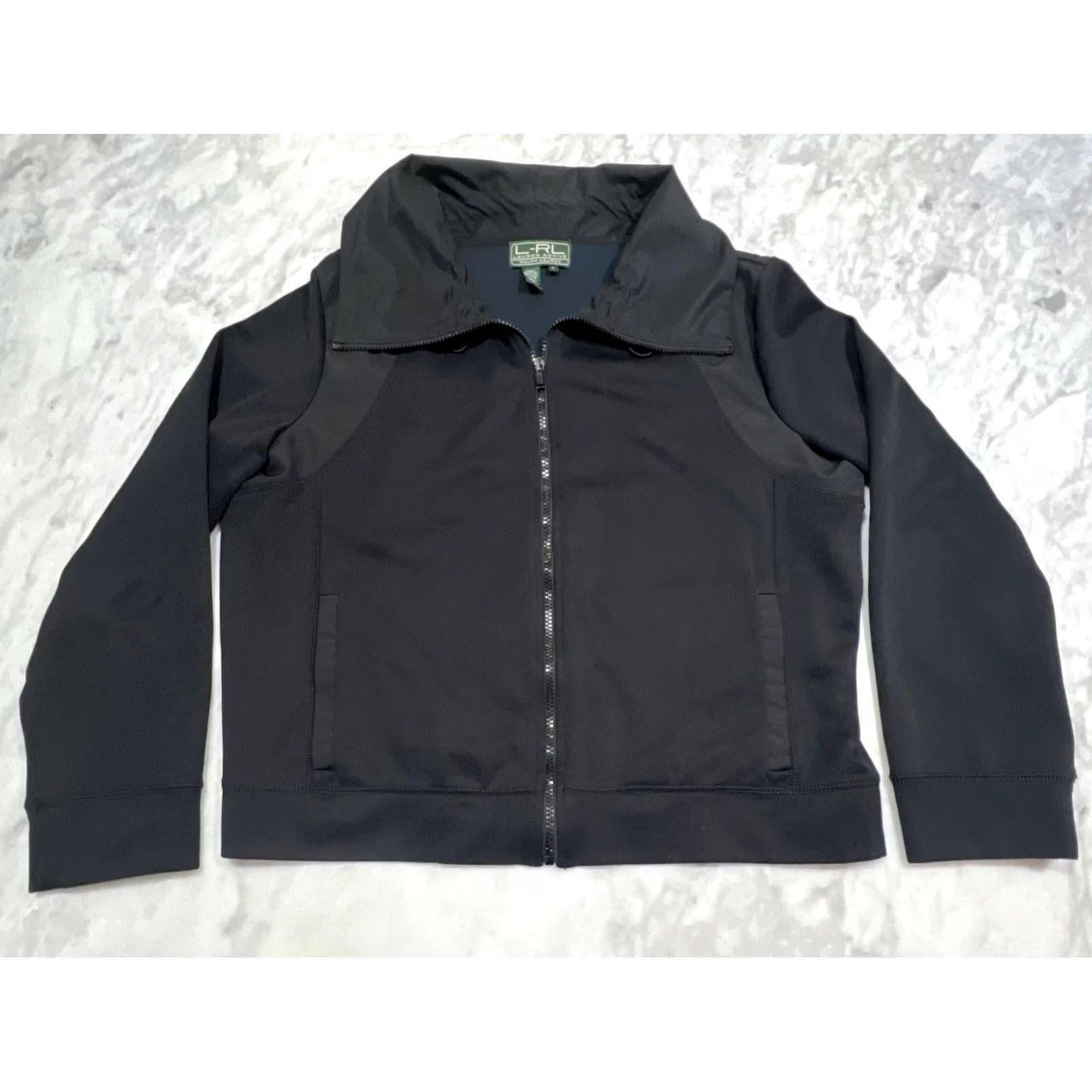 Ralph Lauren VINTAGE? No. Ralph Lauren LRL Active Jacket Black Women's XL Regular Full Zip Lightweight Pockets Logo Designer Shirt? Size XL / US 12-14 / IT 48-50 - 2 Thumbnail