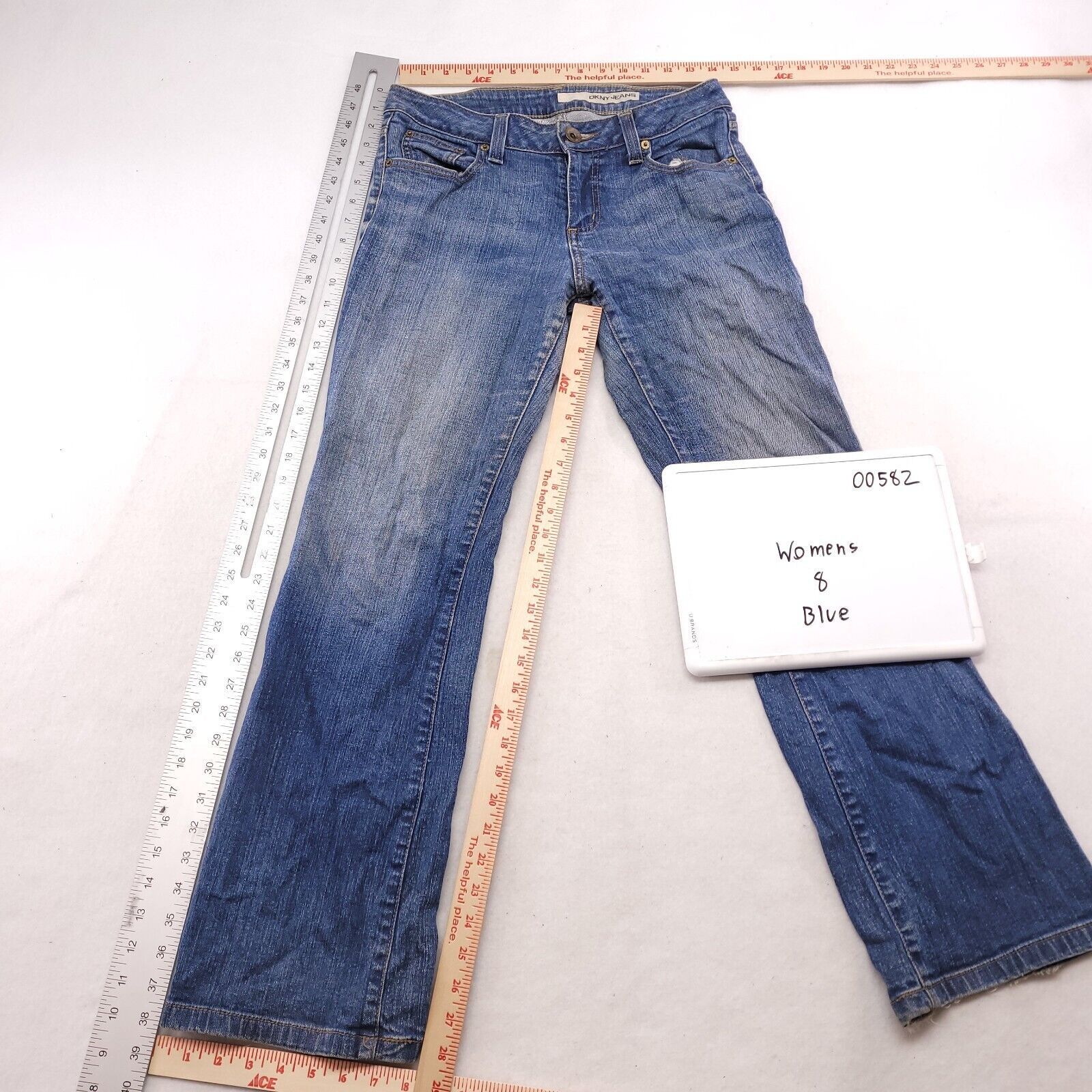 DKNY DKNY Casual Button Zip Denim Jeans Womens Size 8 Blue Size 28" / US 6 / IT 42 - 9 Thumbnail