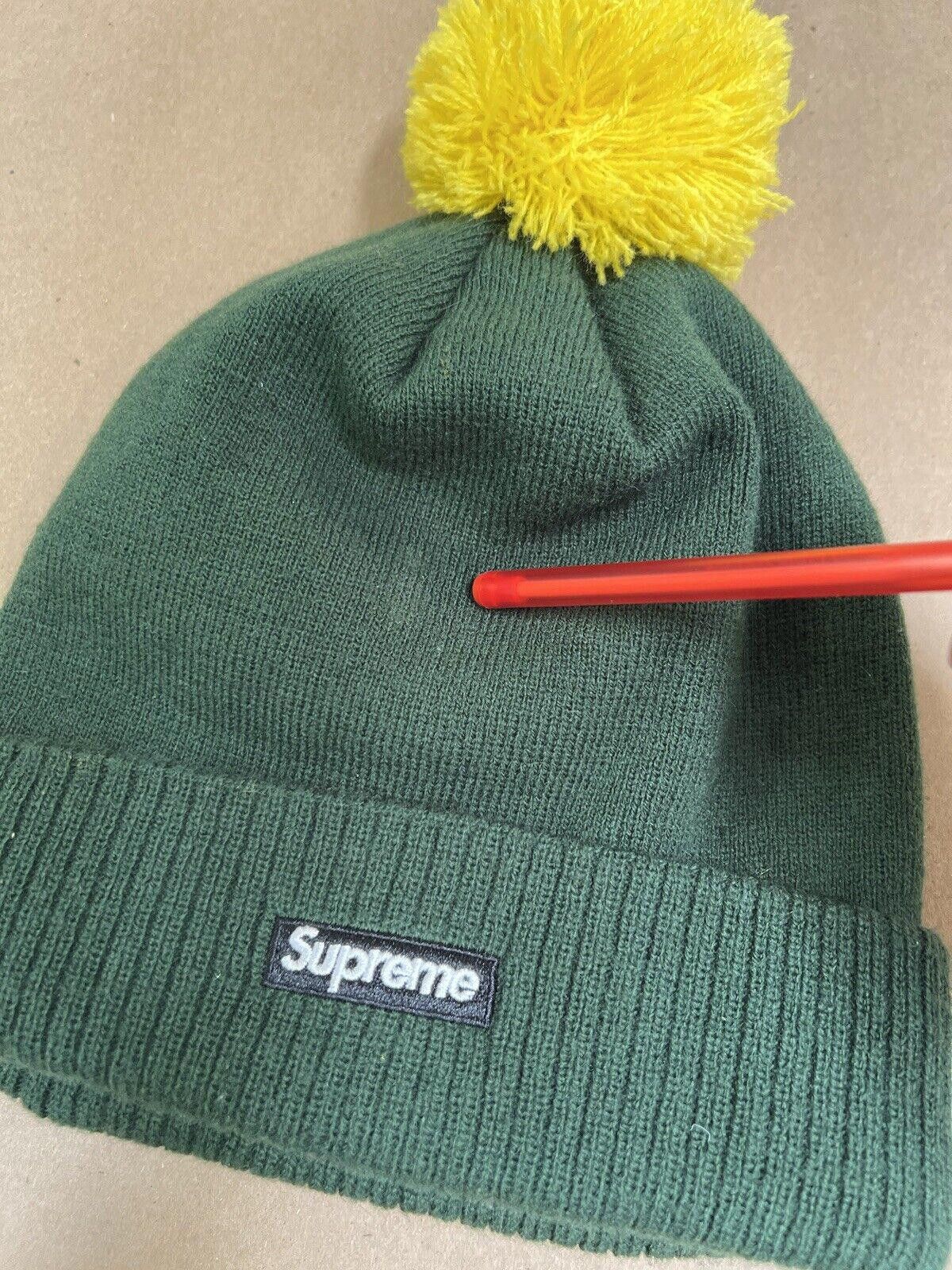 Supreme FW12 Supreme New Era FTP Pom-Pom Beanie Green Yellow 2012 Size ONE SIZE - 5 Thumbnail
