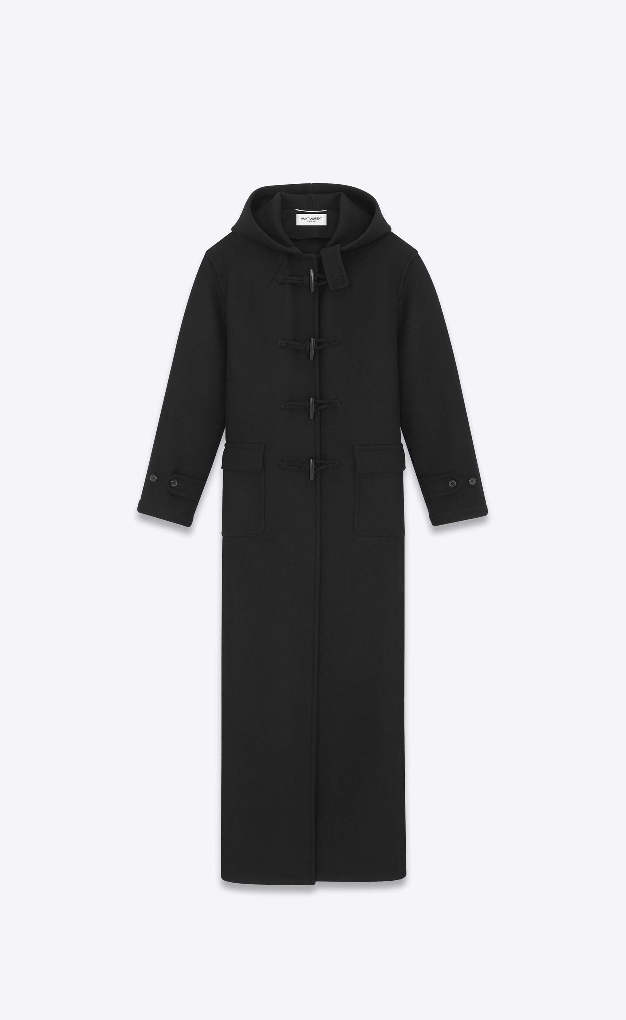Saint Laurent Paris $8.5K VALUE long duffle coat in wool Size US XS / EU 42 / 0 - 1 Thumbnail