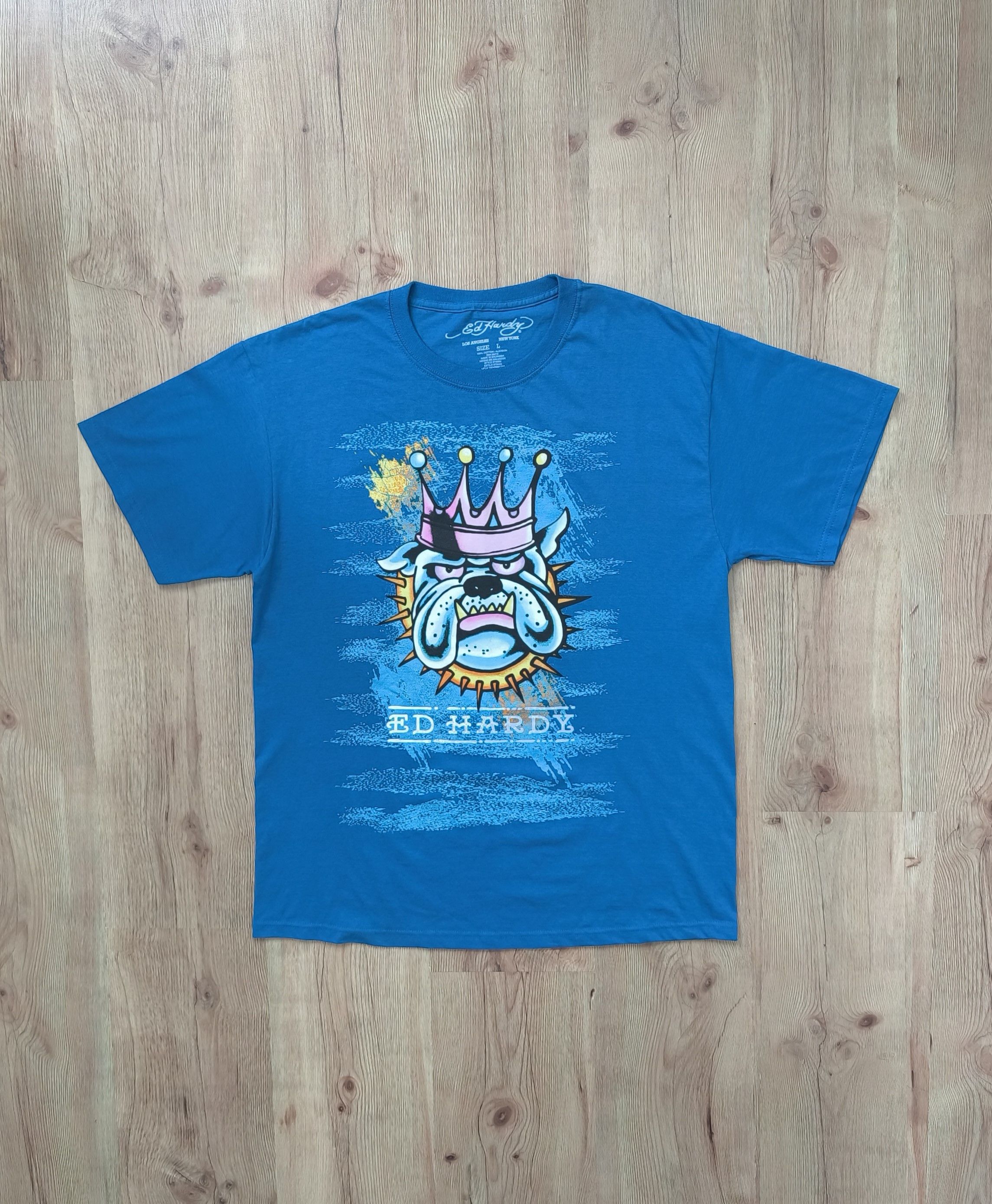 Ed Hardy 90’s ED HARDY ROYAL KING BULLDOG RARE RETRO TEE Y2K Size US L / EU 52-54 / 3 - 1 Thumbnail
