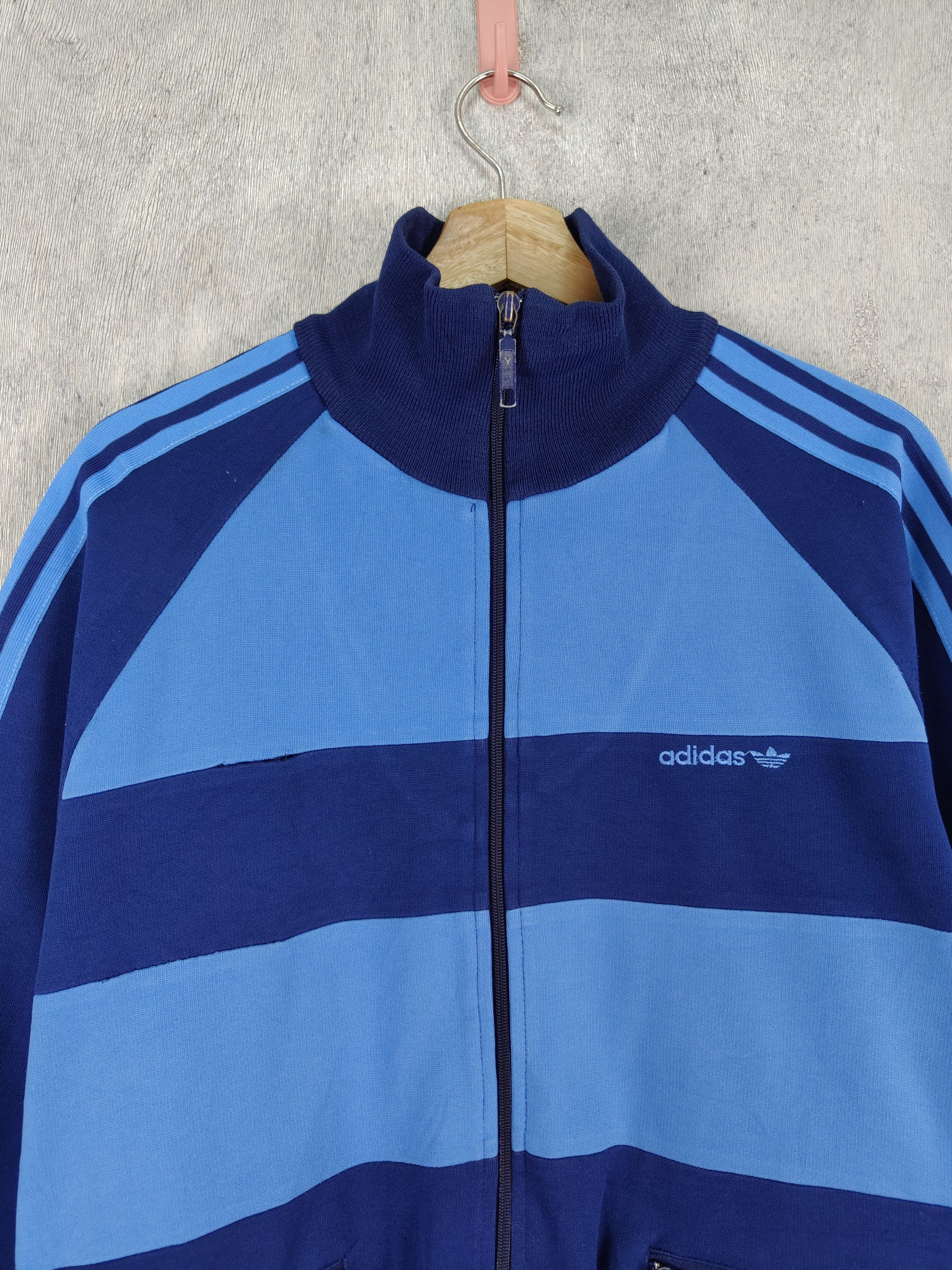 Adidas × Vintage Vintage Adidas Zipper Trainer Jacket Size US L / EU 52-54 / 3 - 4 Thumbnail