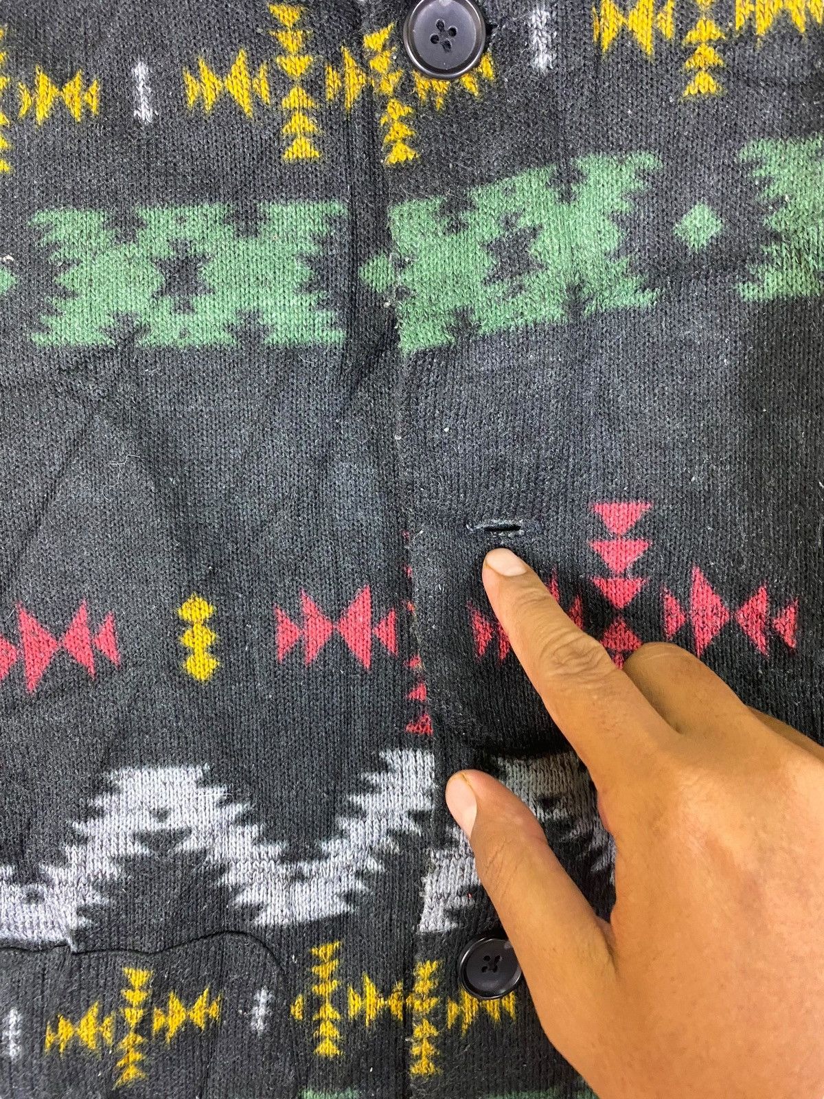 Other Japanese Brand Geometric Navajo Fleece Hoodie Size US L / EU 52-54 / 3 - 10 Thumbnail