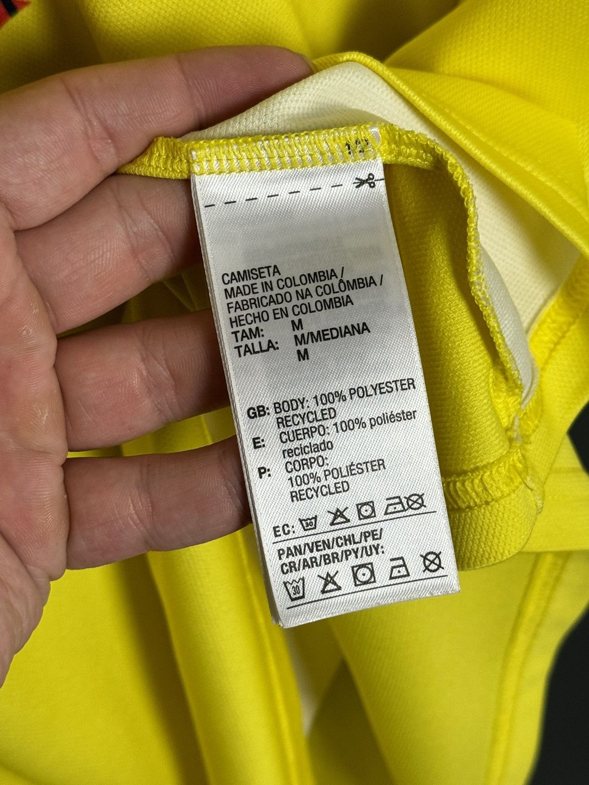 Adidas Colombia 18/19 Home Football Soccer Long Sleeve Jersey Size US M / EU 48-50 / 2 - 6 Thumbnail