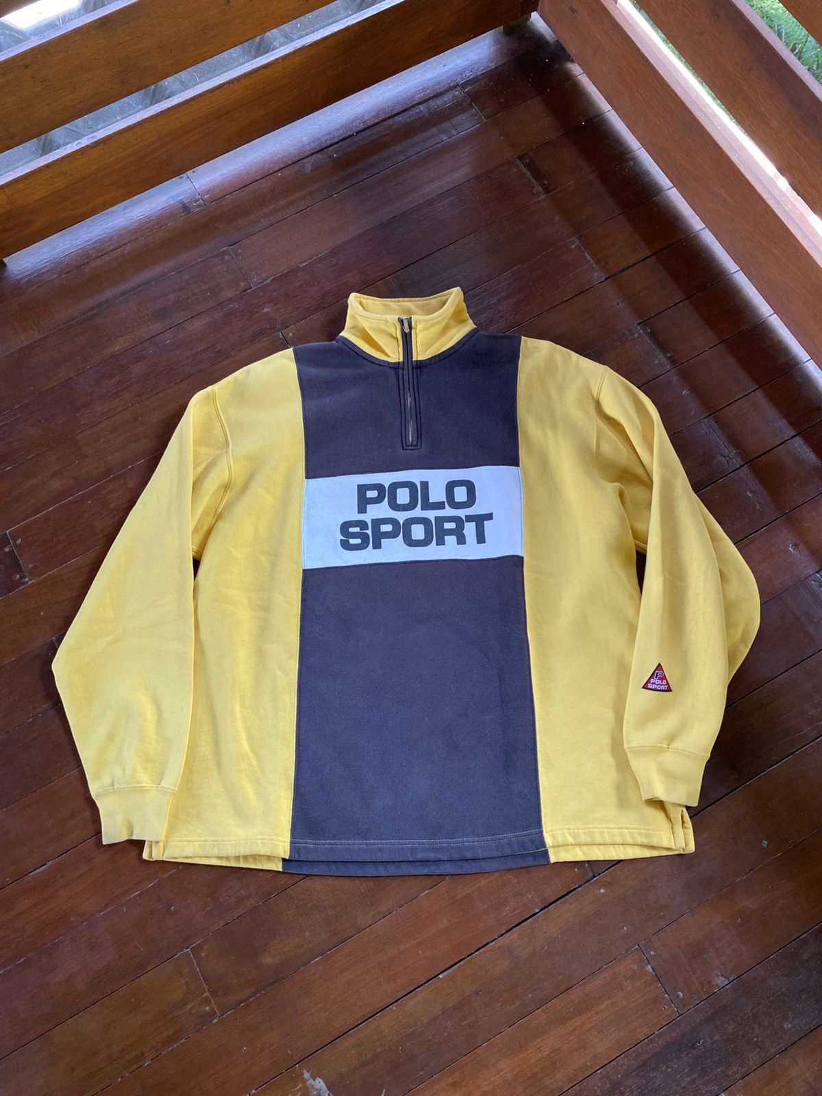 Polo Ralph Lauren 🇺🇸90s OG Polo Sport Big Logo Rugby Shirt Size US M / EU 48-50 / 2 - 1 Thumbnail
