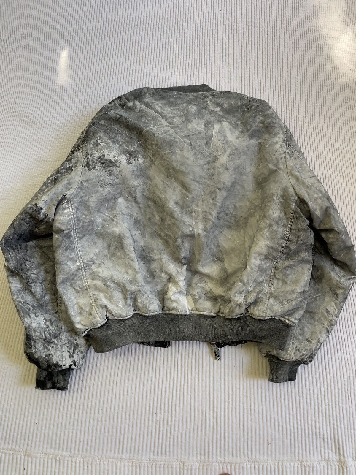 Handmade Snow Camo Bomber Jacket Size US XL / EU 56 / 4 - 20 Thumbnail
