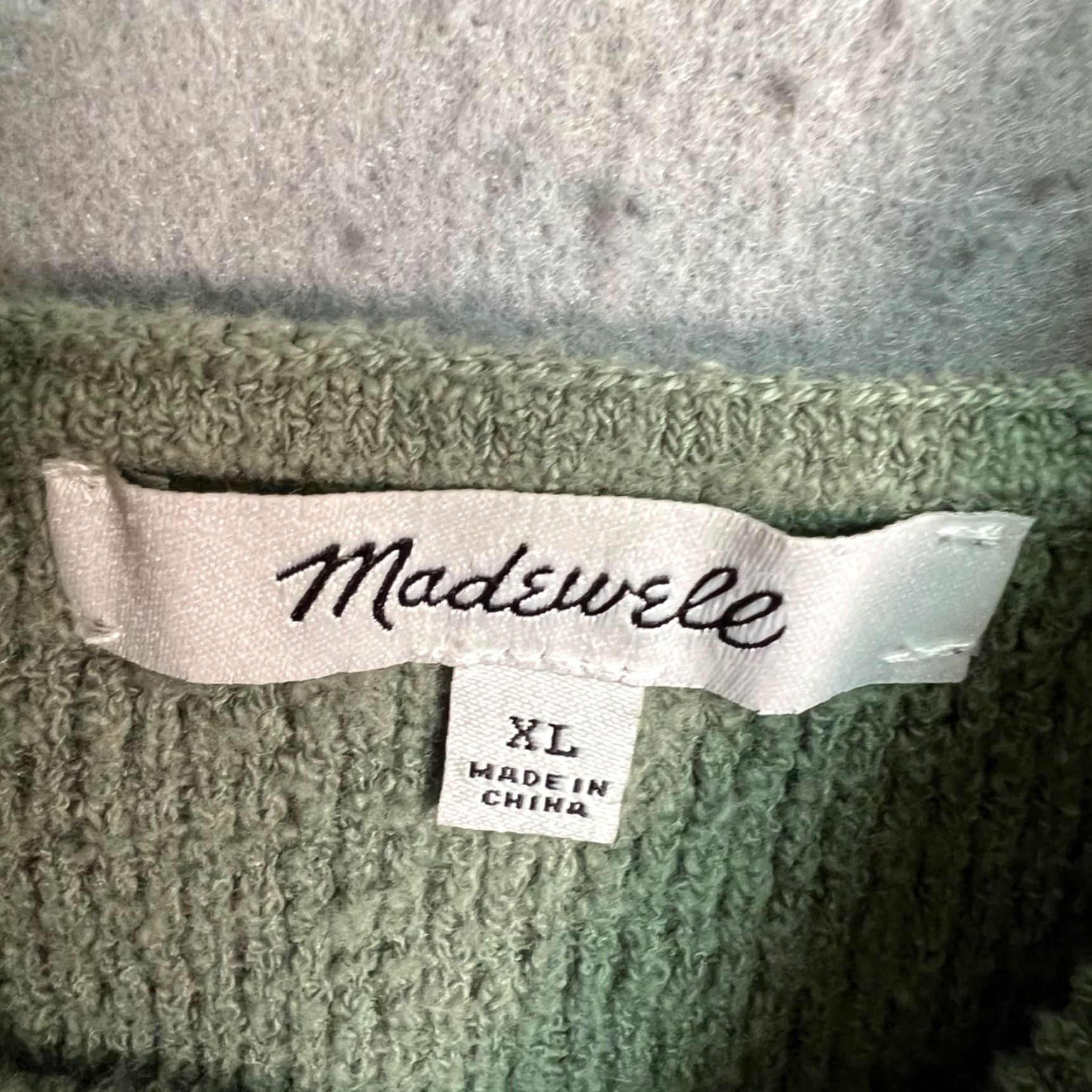 Madewell Madewell Womens XL Green Knit Tank Top Cotton Blend Cropped Sleeveless Casual Size XL / US 12-14 / IT 48-50 - 3 Thumbnail
