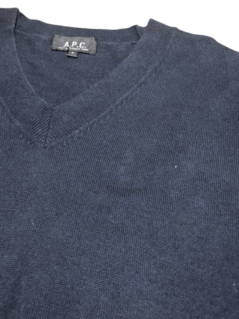 A.P.C. Archive💥 A.P.C V Neck Knit Sweater Size US M / EU 48-50 / 2 - 3 Thumbnail
