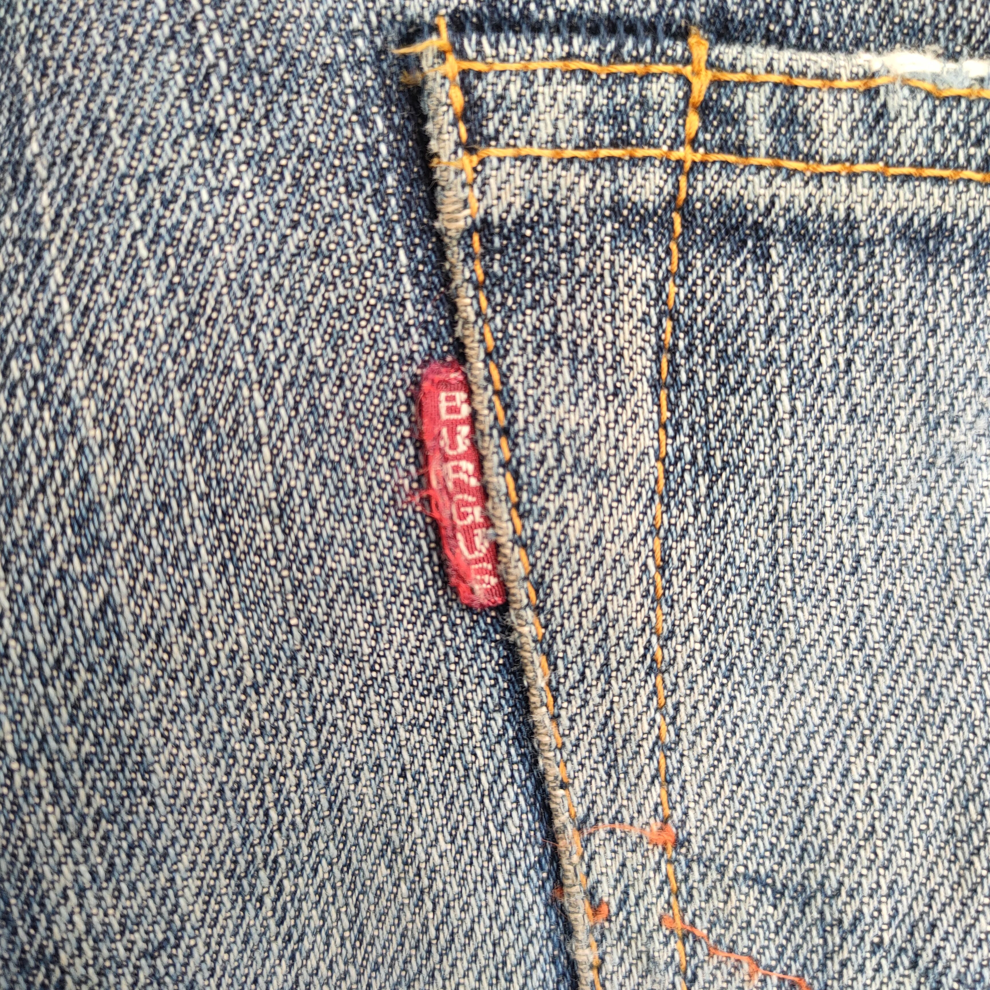 Burgus Plus W33 Vintage Burgus plus ripped faded jeans denim pants Size US 33 - 12 Thumbnail