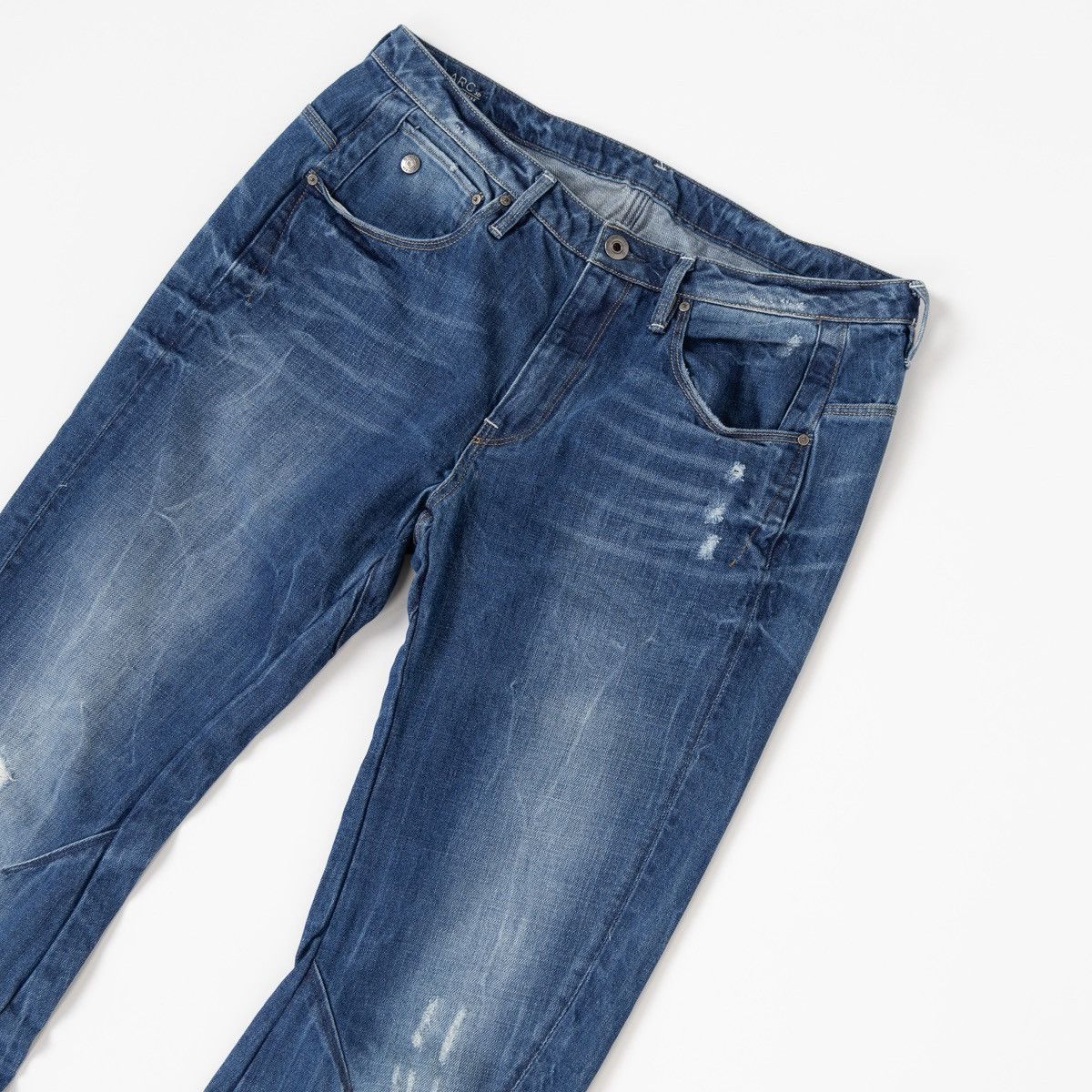 G-Star G-Star Raw Arc 3D Low Boyfriend Womens Blue Jeans Distressed Size 30" / US 8 / IT 44 - 8 Thumbnail