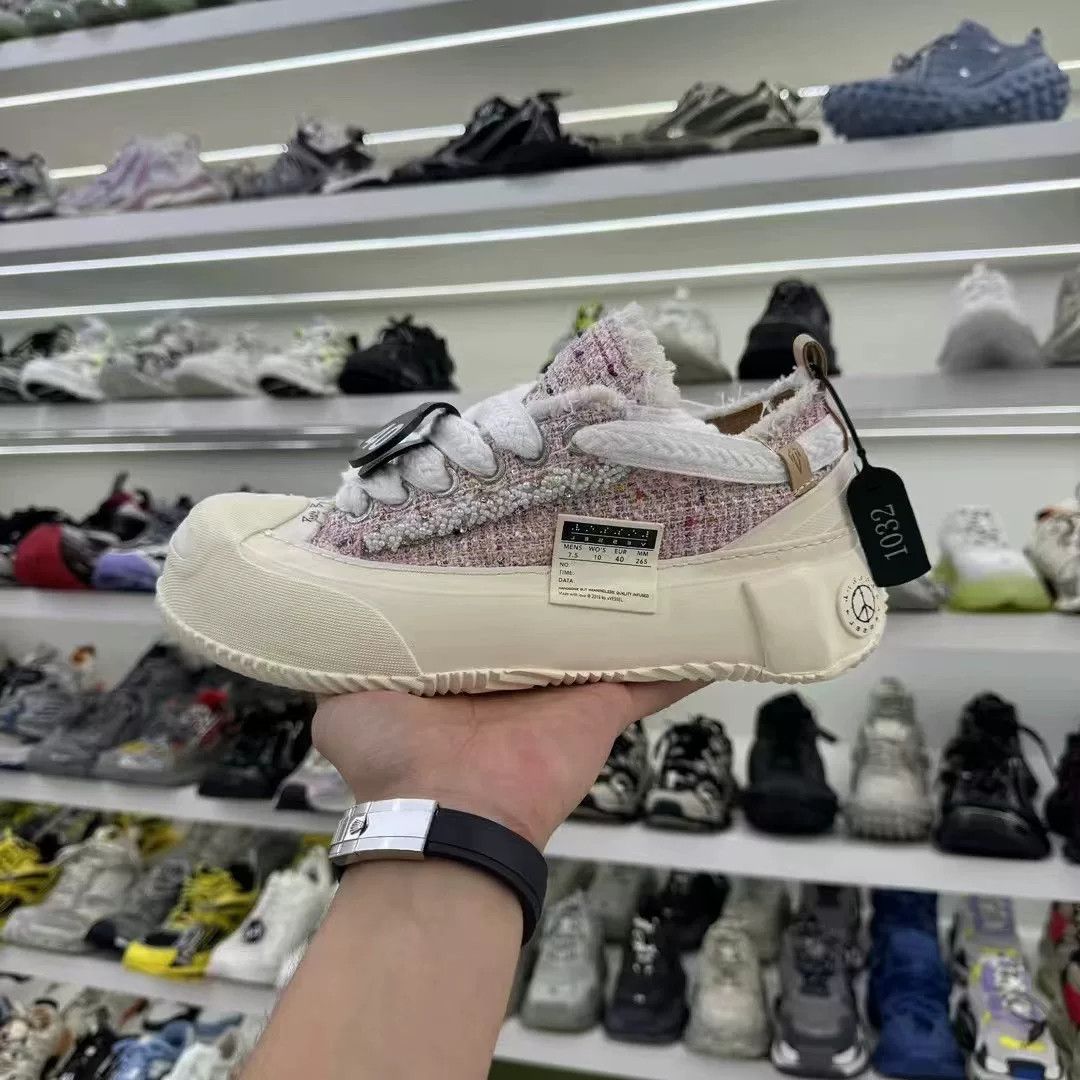 xVESSEL XVESSEL Pink Tweed Canvas Shoes Size US 9 / IT 39 - 1 Preview