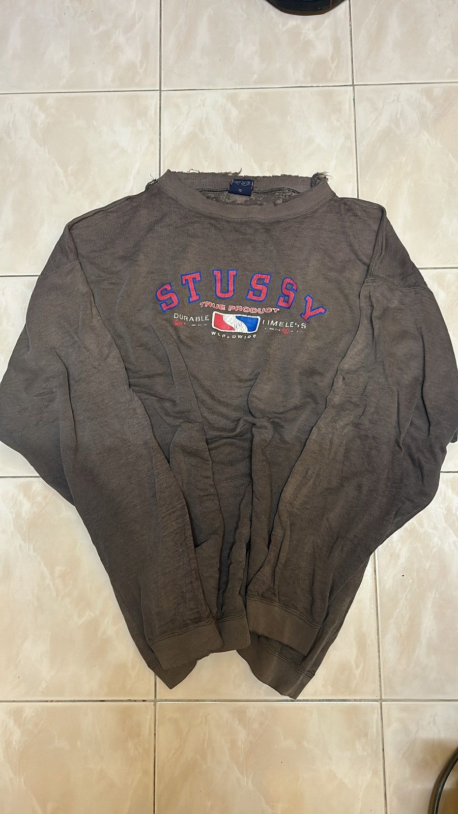 Stussy × Vintage VTG SWEATSHIRT STUSSY Size US XL / EU 56 / 4 - 1 Thumbnail