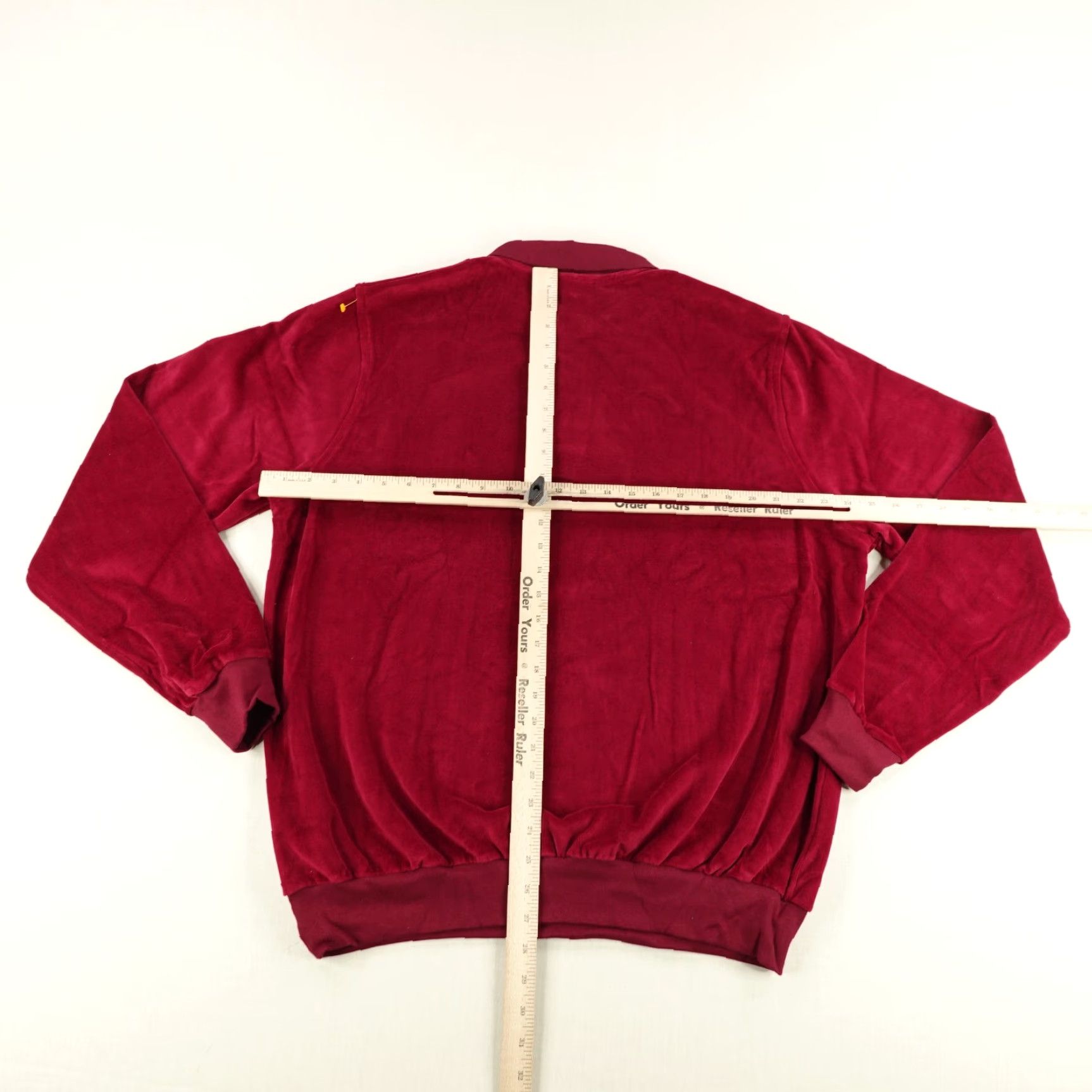 Vintage Vintage LL Bean Sweater Mens XL Red Velour Poly Style Pullover Collared 90s USA Size US XL / EU 56 / 4 - 4 Thumbnail