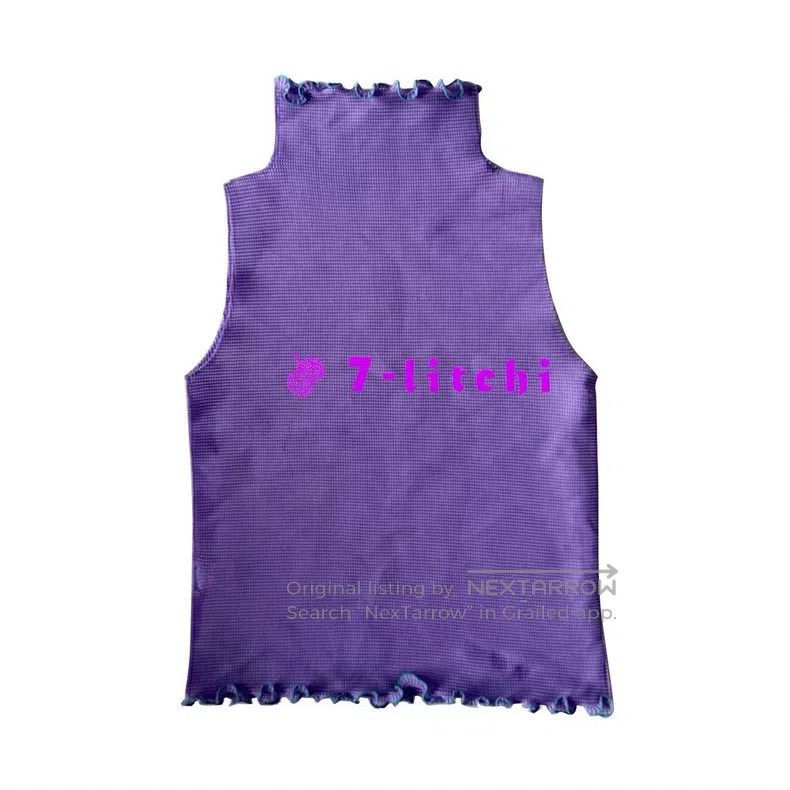 Issey Miyake Issey Miyake Purple Lace Ruched High-neck Sleeveless Top Size S / US 4 / IT 40 - 2 Thumbnail