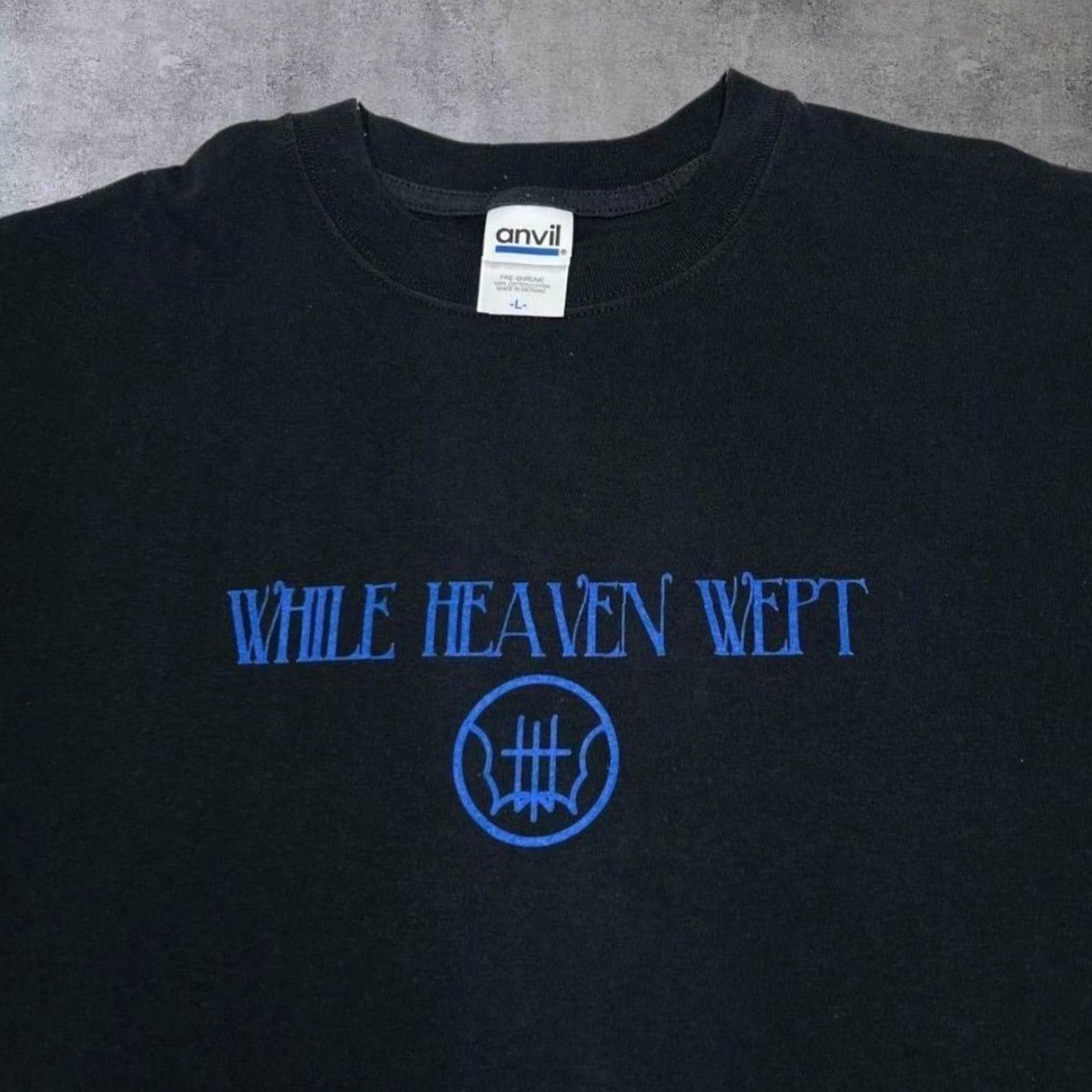 Anvil VINTAGE While Heaven Wept “Chapter One 1989-1999” Doom Metal Band T-Shirt Large Size US L / EU 52-54 / 3 - 4 Thumbnail