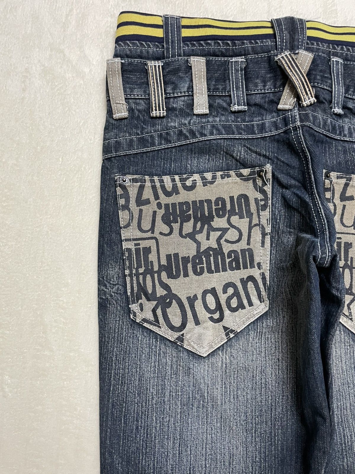 Japanese Brand Vintage Japanese Brand Mudwash Double Waist Rare Jeans Size US 32 / EU 48 - 14 Thumbnail