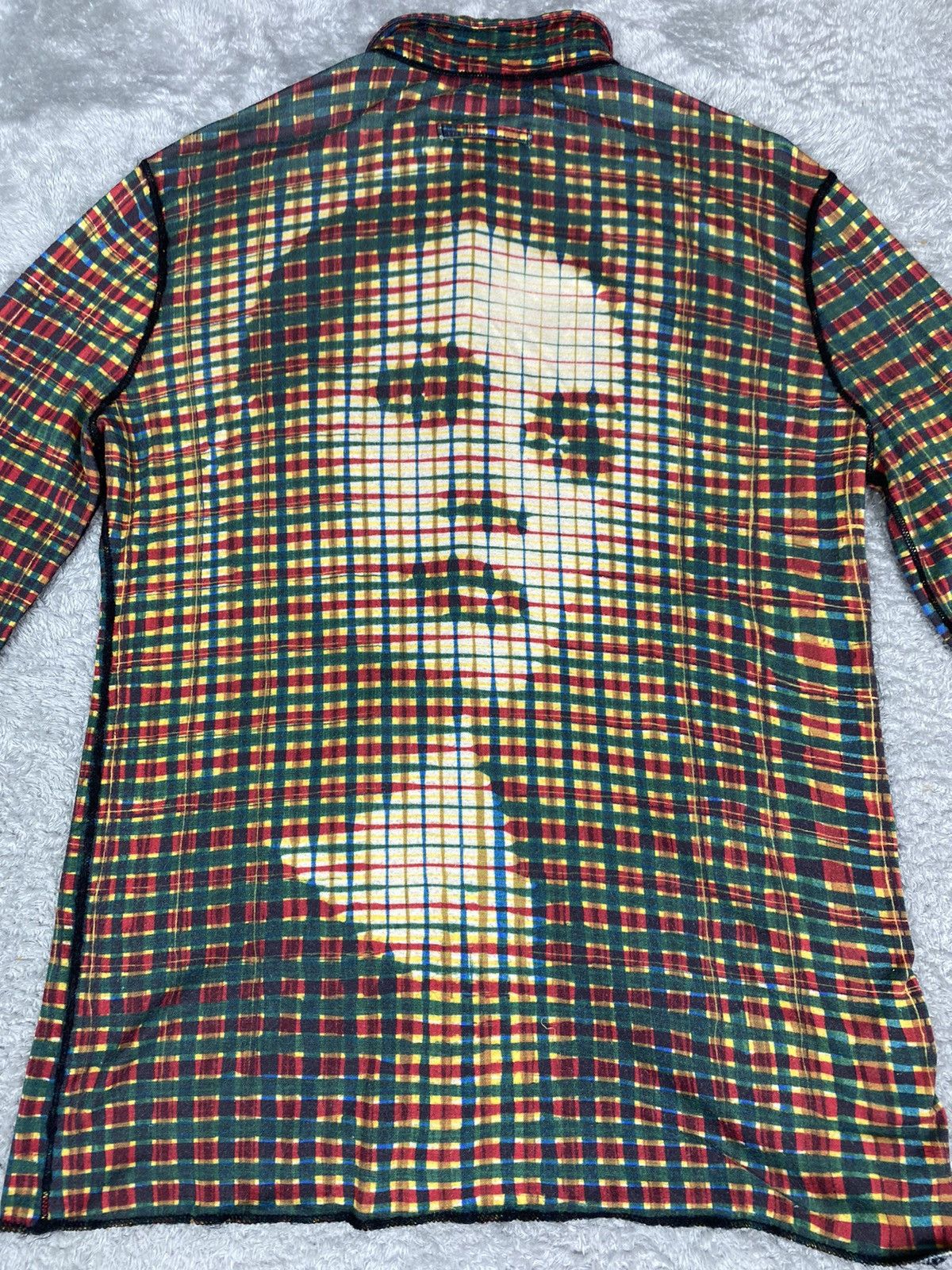 Jean Paul Gaultier Jean Paul Gaultier Homme Face Checked Mesh Plaids Size US S / EU 44-46 / 1 - 12 Thumbnail