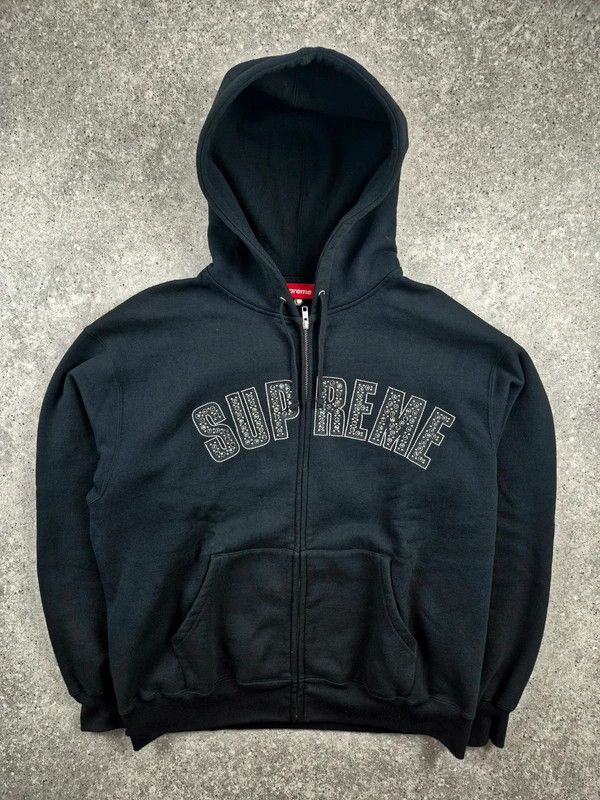 トップス Supreme x B.B. Simon Zip Up Hoodie Supreme x B.B. Simon】 Zip Up Hooded Sweatshirt Blue 25SS (Supreme