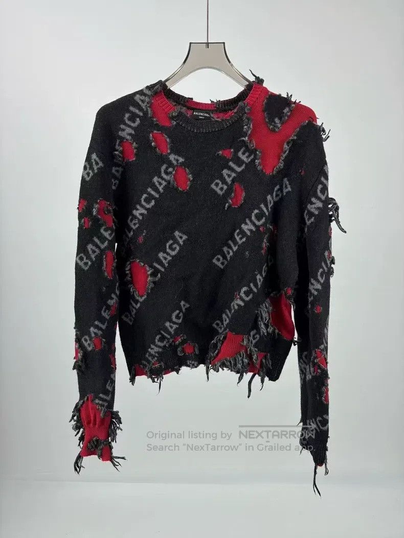 Balenciaga Balenciaga Black and Red Bulletproof Vest Large Destroyed Size US M / EU 48-50 / 2 - 1 Thumbnail