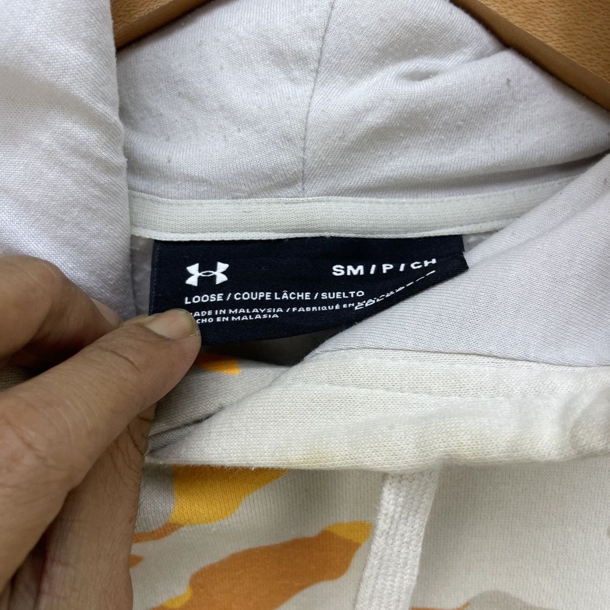 Under Armour 💥Vintage Under Armour Camouflage Big Logo Pullover Hoodie Size US M / EU 48-50 / 2 - 5 Thumbnail