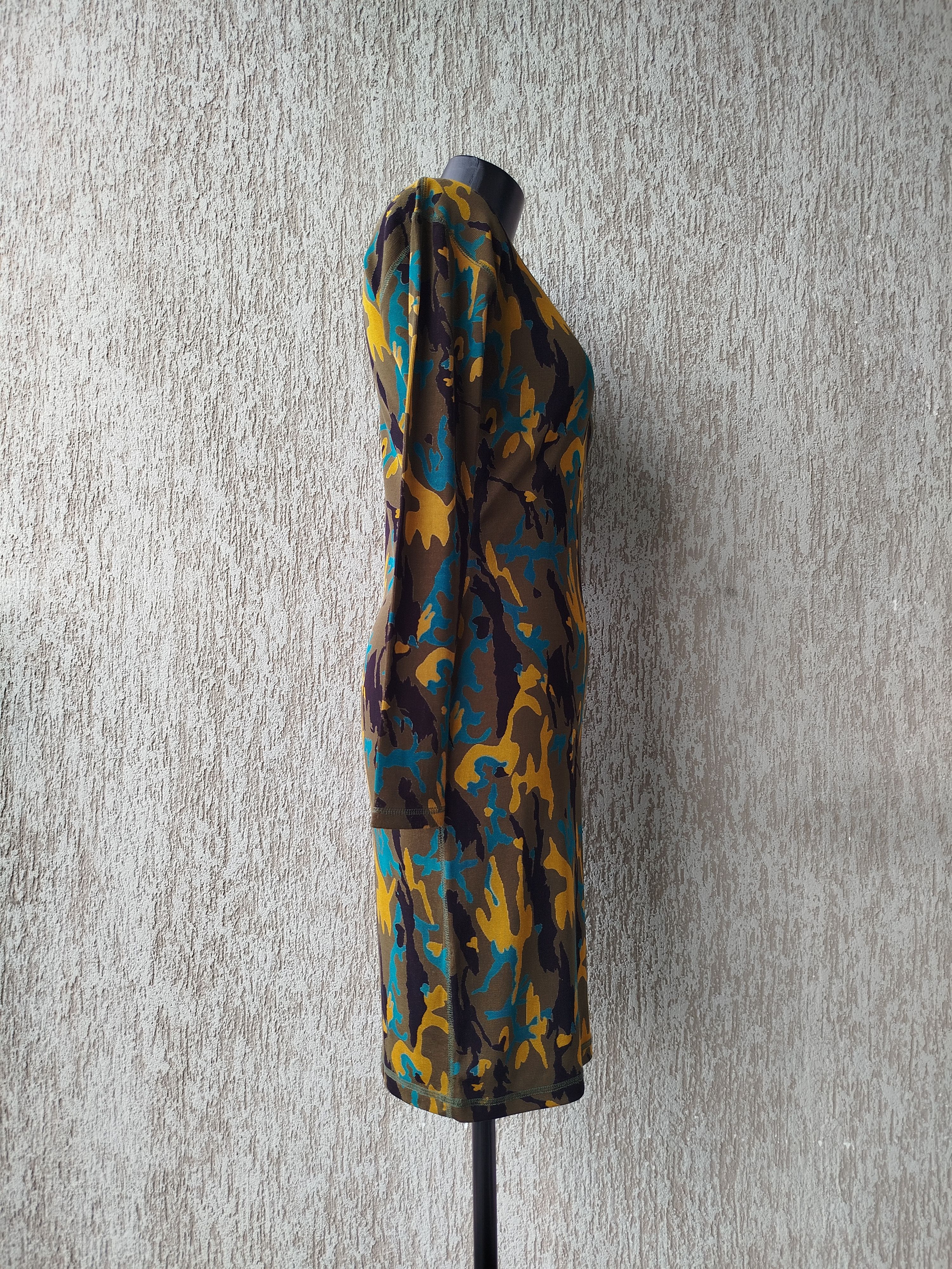 Jean Paul Gaultier Gaultier Junior Dress Camouflage Ribbed Vintage 90s Size M / US 6-8 / IT 42-44 - 5 Thumbnail