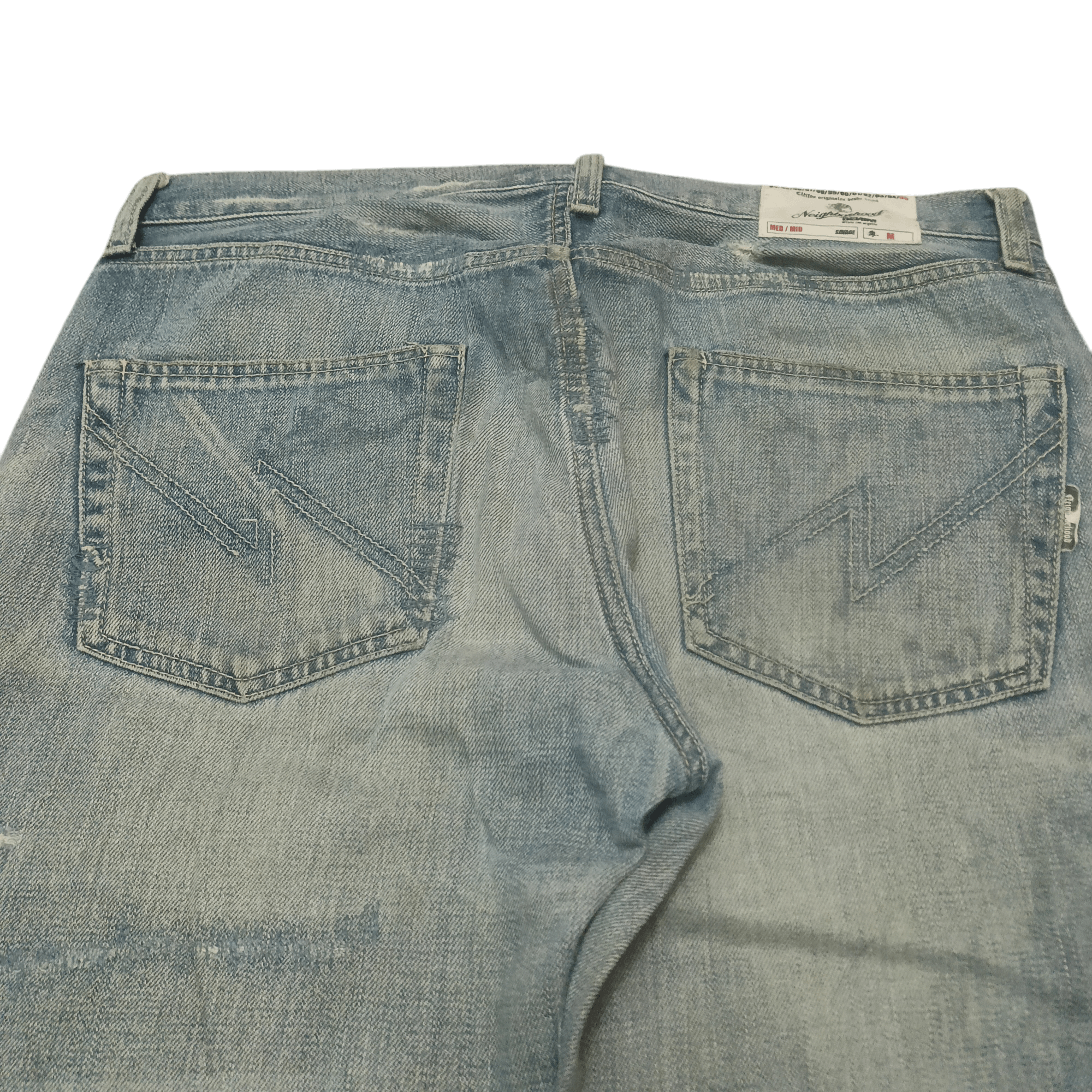 Neighborhood Rare!!! Neighborhood Savage Selvedge Jeans Distressed Jeans Size US 33 - 18 Thumbnail