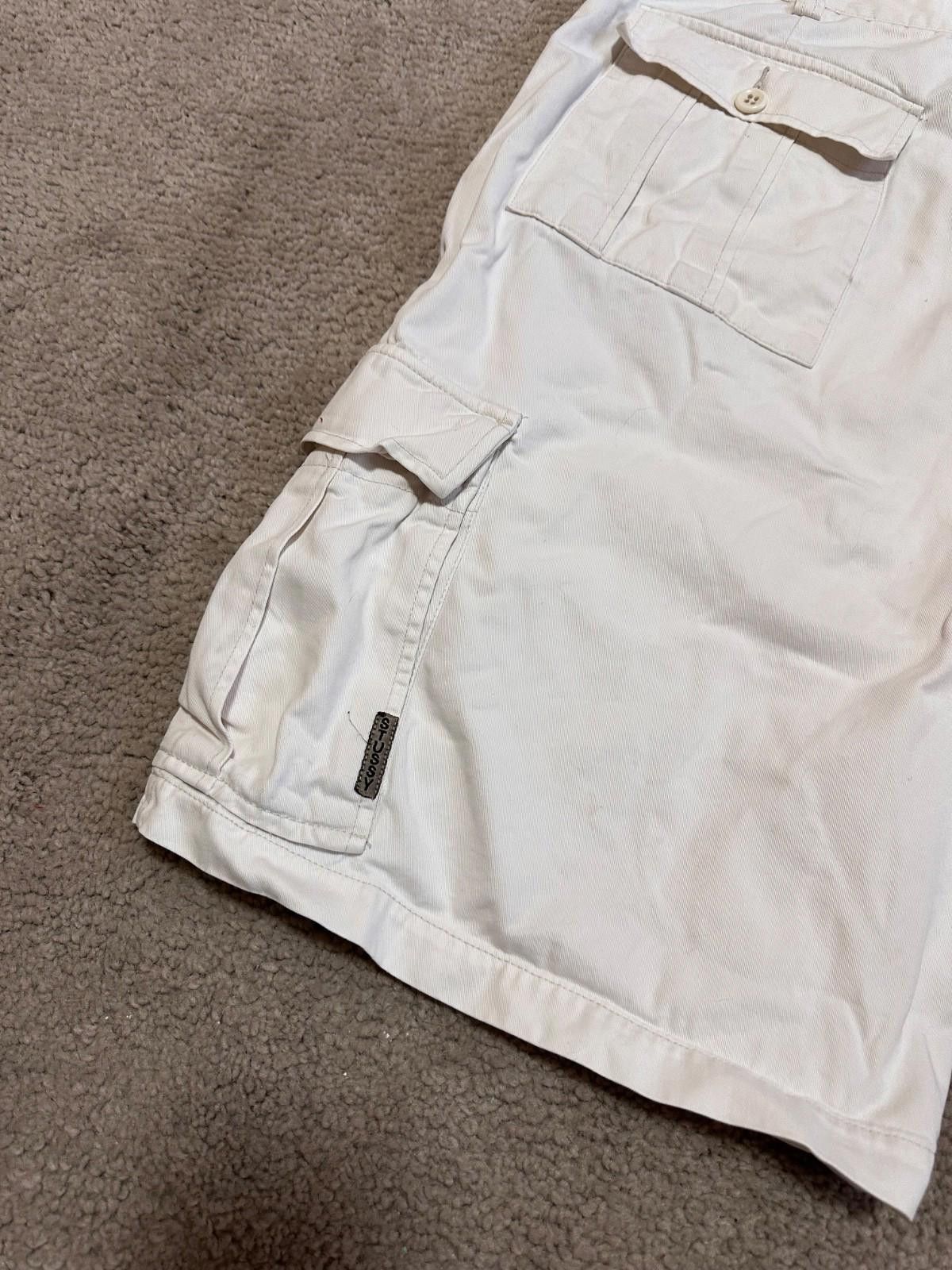 Stussy Vintage 80s Stussy Cargo Shorts White Sz 36 Size US 36 / EU 52 - 9 Thumbnail