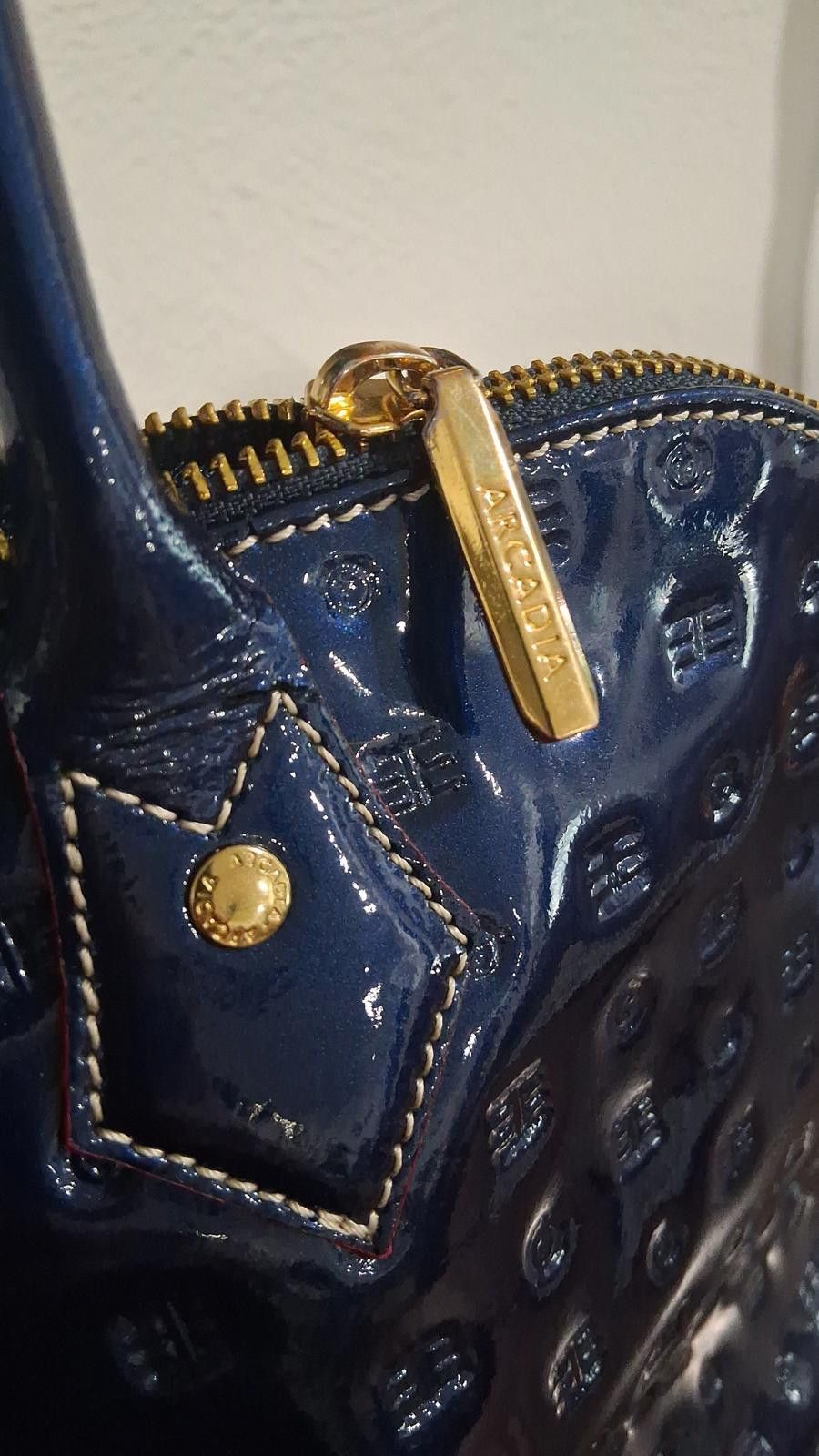 Other Arcadia Patent Leather Embossed Satchel – Made in Italy Size ONE SIZE - 2 Thumbnail