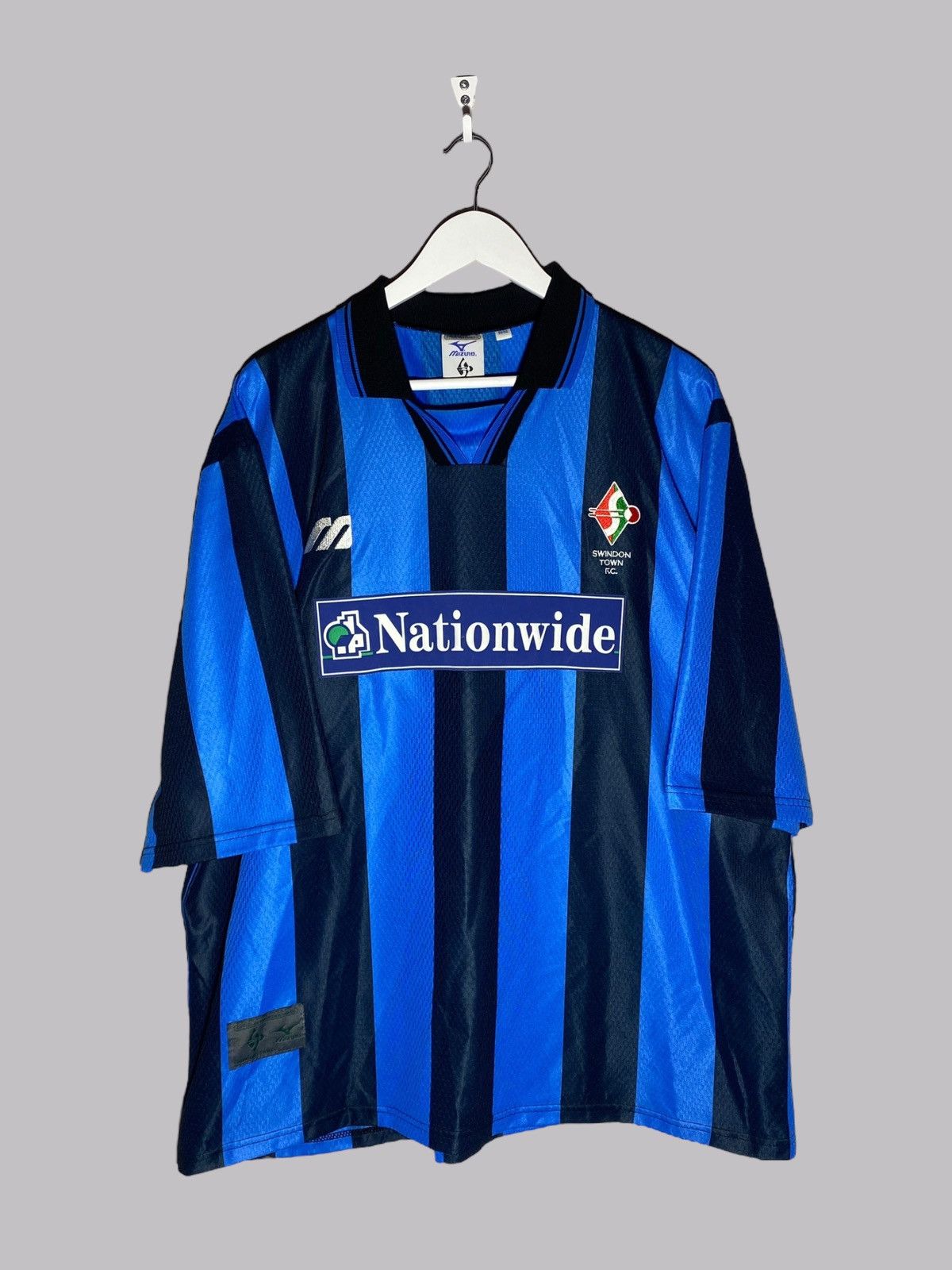 Vintage Vintage Mizuno Swindon Town 1997-99 Away Football Shirt Rare Size US XXL / EU 58 / 5 - 1 Thumbnail