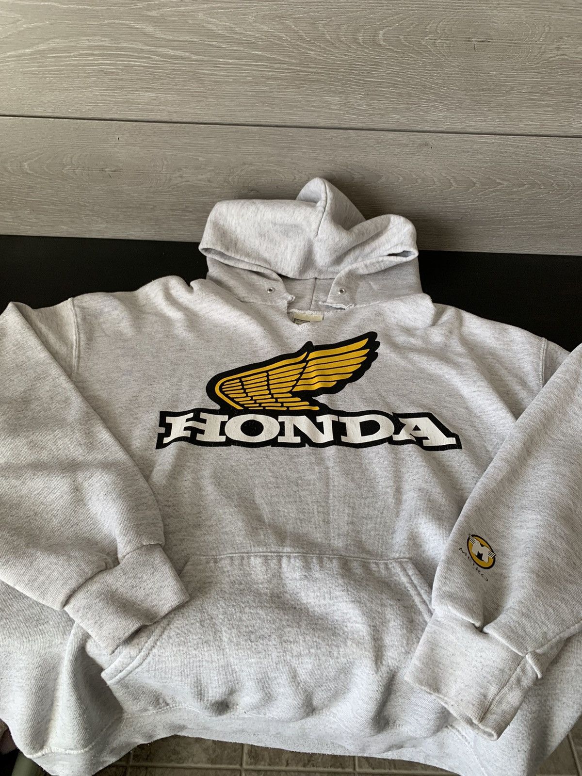 Honda × Vintage Vintage Cut-Collar Honda Hoodie Size US L / EU 52-54 / 3 - 1 Thumbnail