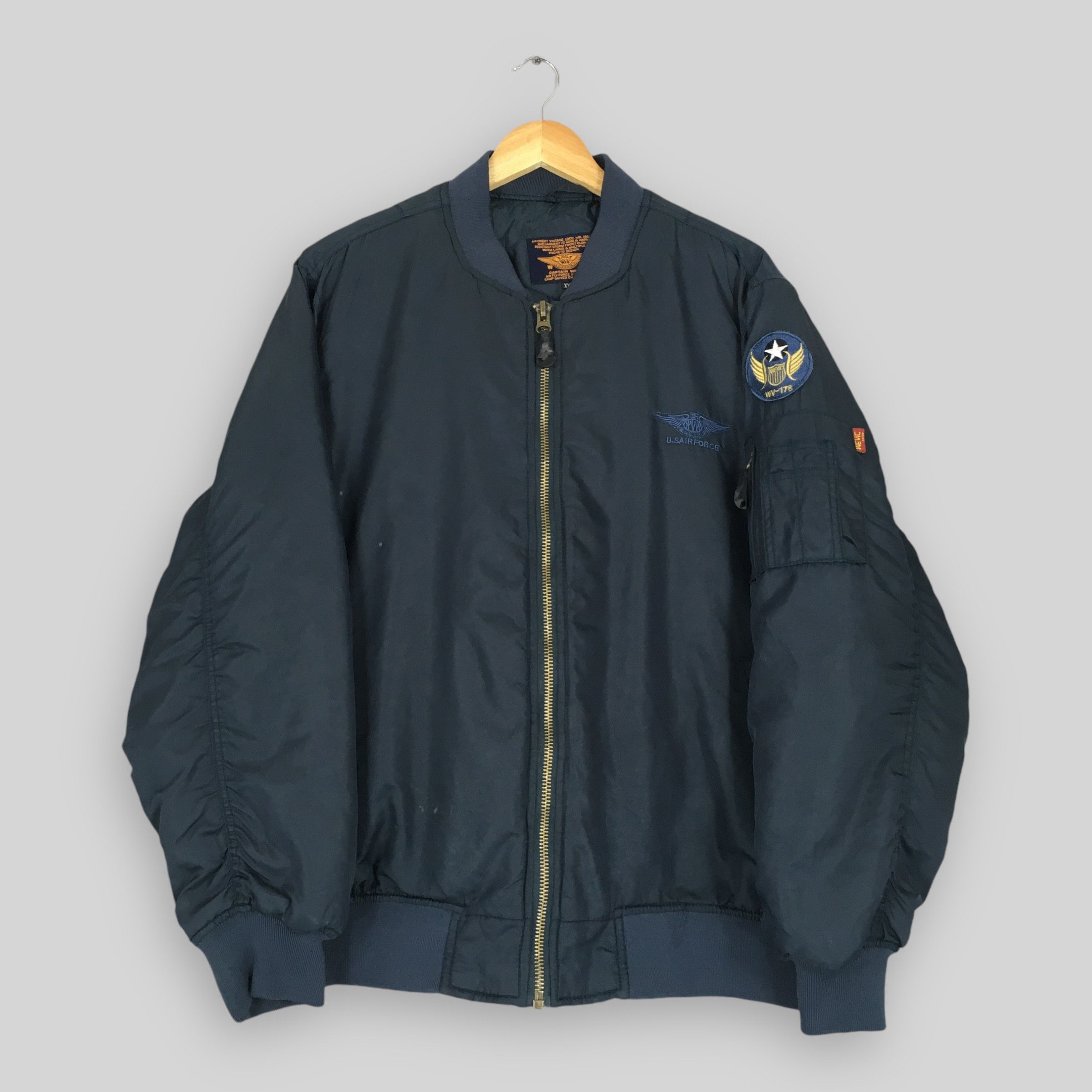 Japanese Brand × Vintage Vintage US Air Force MA-1 Bomber Flight Jacket XXLarge Size US XXL / EU 58 / 5 - 1 Thumbnail