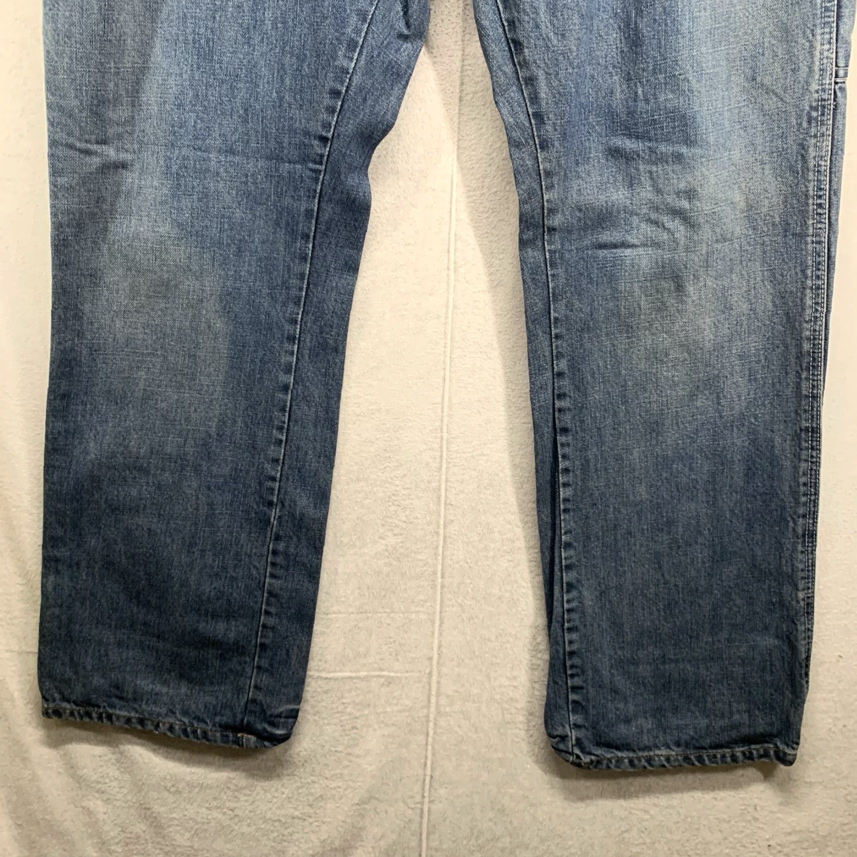 Vintage VINTAGE Plugg Men’s Jeans Size 38 Loose Fit 30in Blue Denim 90s Biker Music Band Size US 38 / EU 54 - 5 Thumbnail