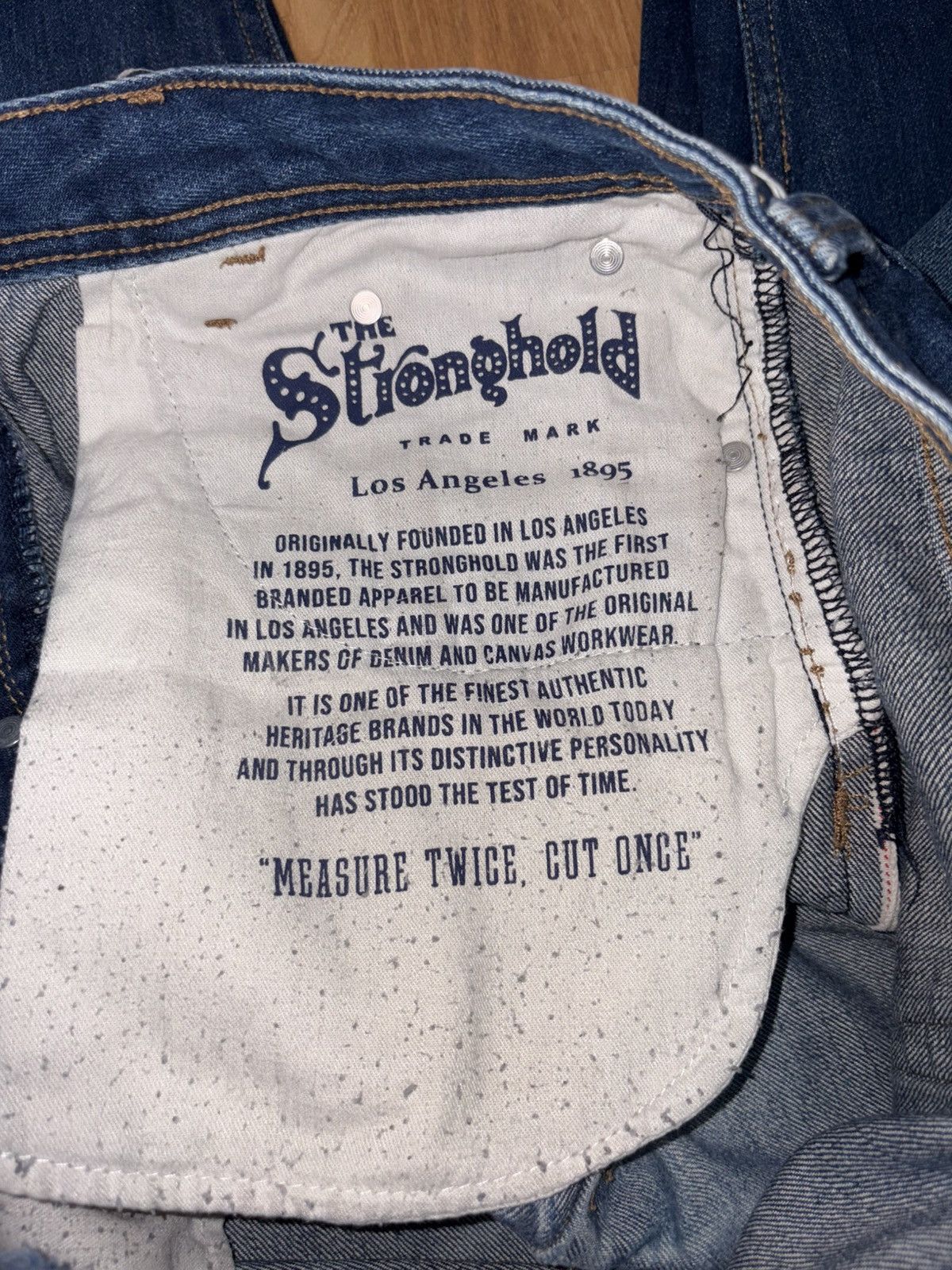 The Stronghold Vintage The Stronghold Los Angeles Selvedge Denim Jeans Size US 38 / EU 54 - 8 Thumbnail