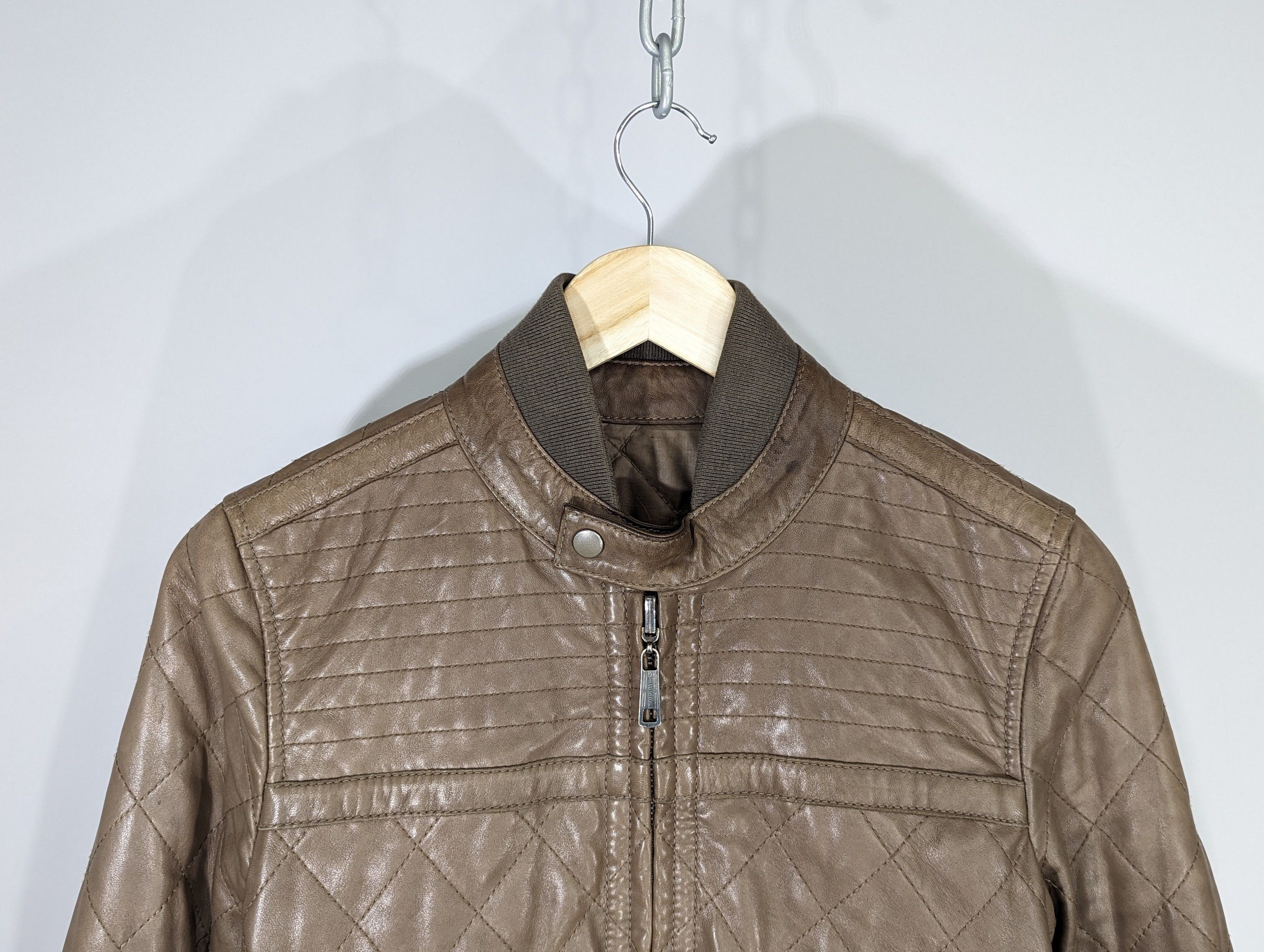 Diesel Diesel Reversible Leather and Polyester Jacket Beige Size S Size S / US 4 / IT 40 - 2 Thumbnail