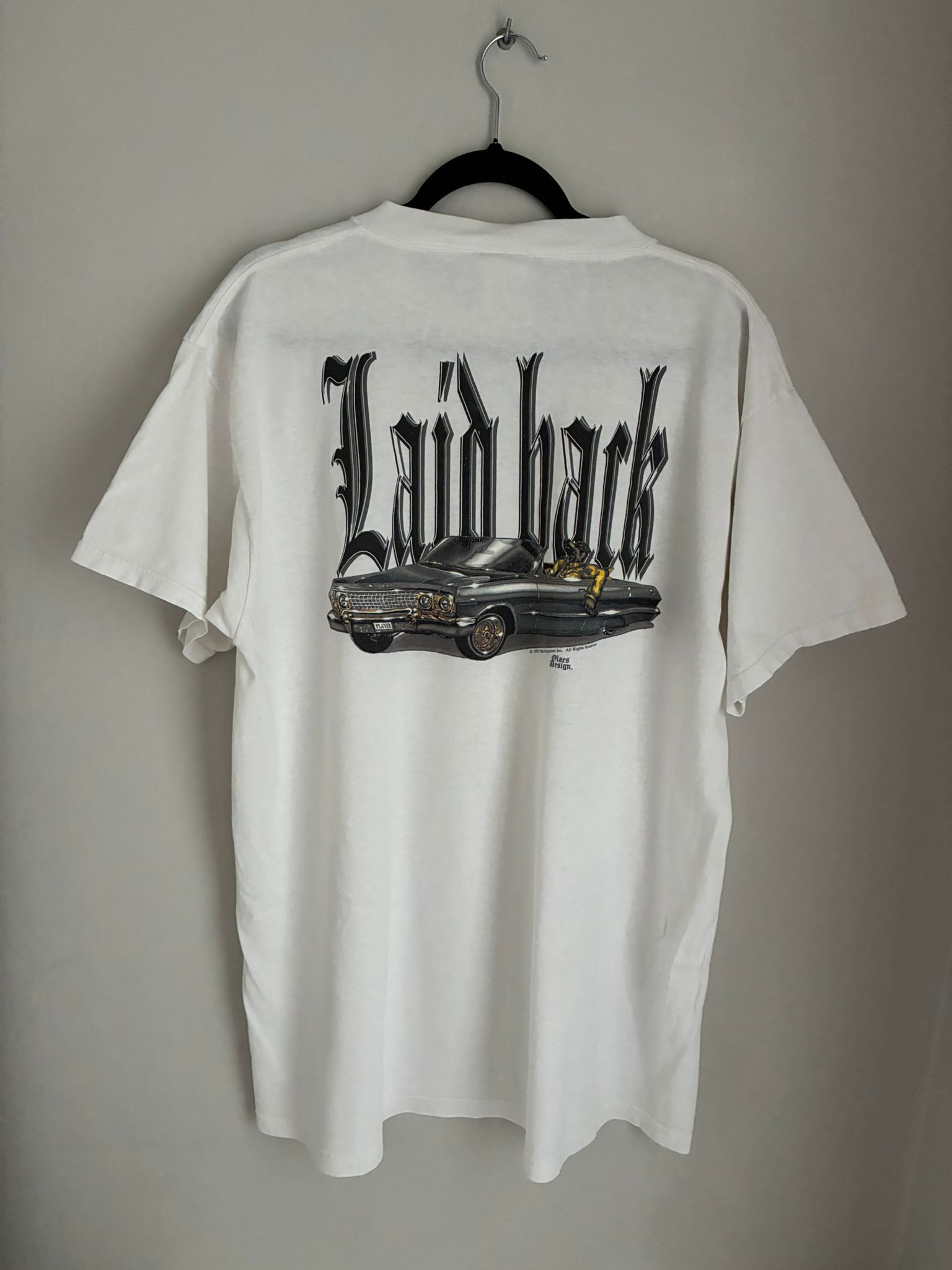 Vintage Rollin Hard tee 90s Laid Back Olaes Design Dogg cali rare Size US XL / EU 56 / 4 - 1 Thumbnail