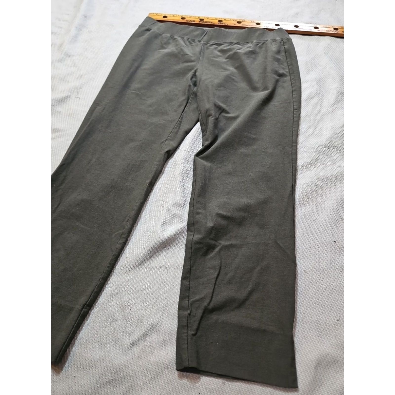 Eileen Fisher Eileen Fisher Womens Pants - Medium Green Knit Stretch Pull On - Condition: Excellent - Inseam 24 in - Brand: Size 32" / US 10 / IT 46 - 5 Thumbnail