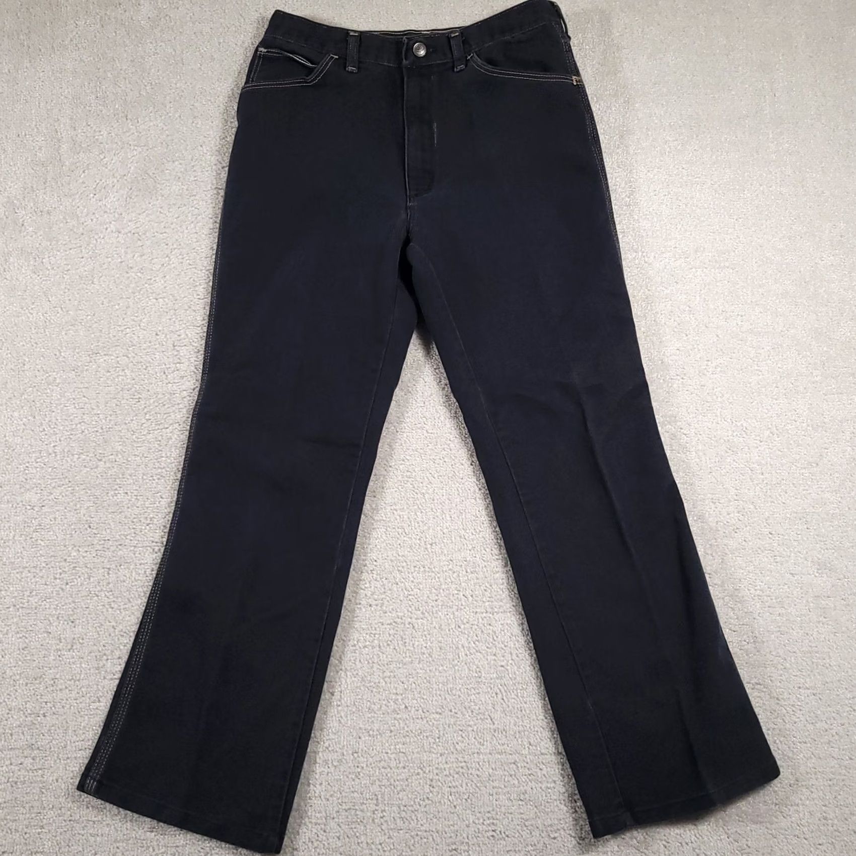 Vintage VINTAGE Sheplers Jeans Mens 30x27.5 Blue Straight Leg Western Cowboy SHBK153 Made USA Jeans Mens 30 BLUE Cowboy 90s Mens Size US 30 / EU 46 - 2 Thumbnail