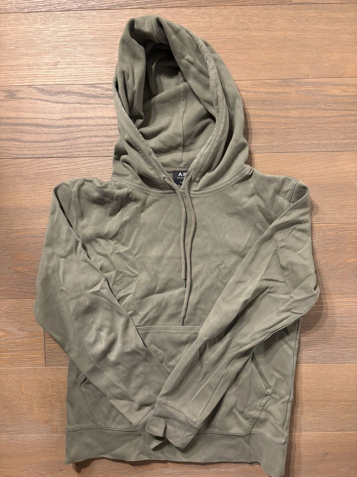 A.P.C. APC Khaki Hoodie Size US S / EU 44-46 / 1 - 1 Thumbnail