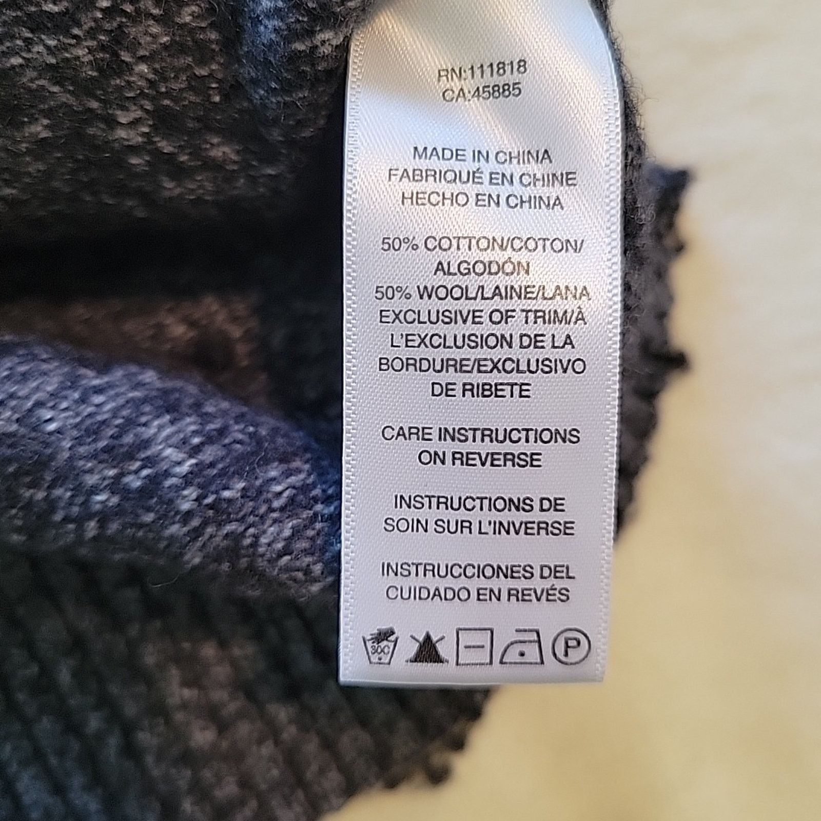 Michael Kors Michael Kors SM Hooded Navy Sweater Cotton Wool Sports Luxe Size S / US 4 / IT 40 - 9 Thumbnail