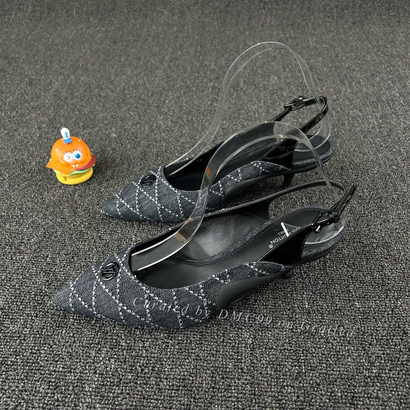 Louis Vuitton Louis Vuitton Denim Check Pointed-Toe Heels Size US 8 / IT 38 - 1 Thumbnail