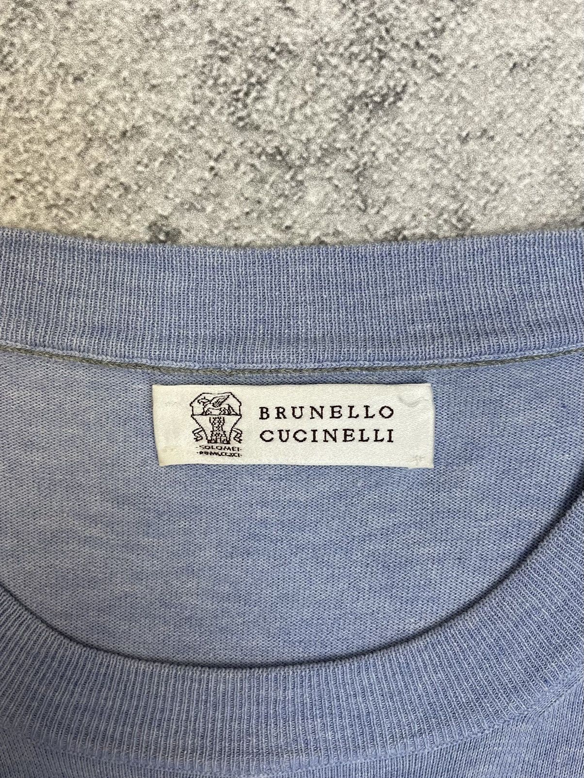 Brunello Cucinelli Brunello Cucinelli blue sweatshirt Size US L / EU 52-54 / 3 - 6 Thumbnail