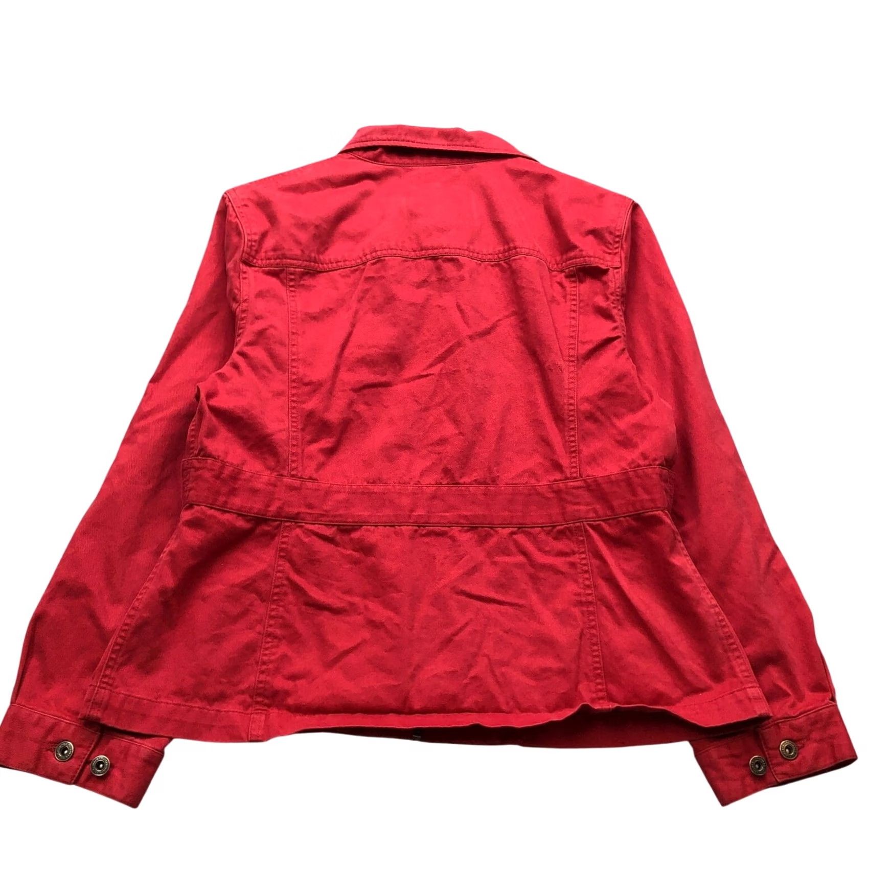 Ralph Lauren VINTAGE Ralph Lauren Glen Canyon Twill Jacket Womens Large Red Zip Pocket Lamps Size L / US 10 / IT 46 - 6 Thumbnail