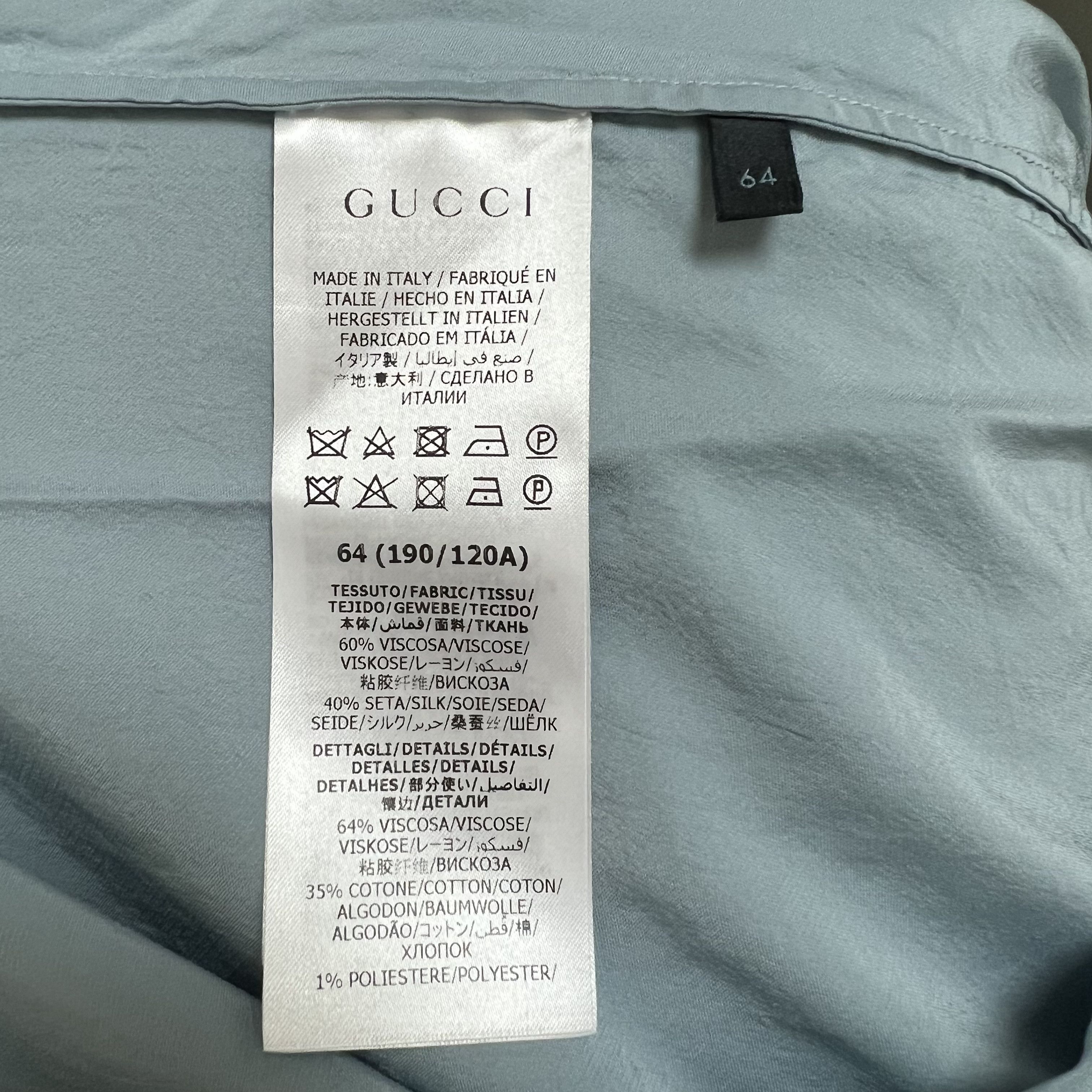 Gucci Gucci Silk Button Up Size US XXL / EU 58 / 5 - 5 Thumbnail