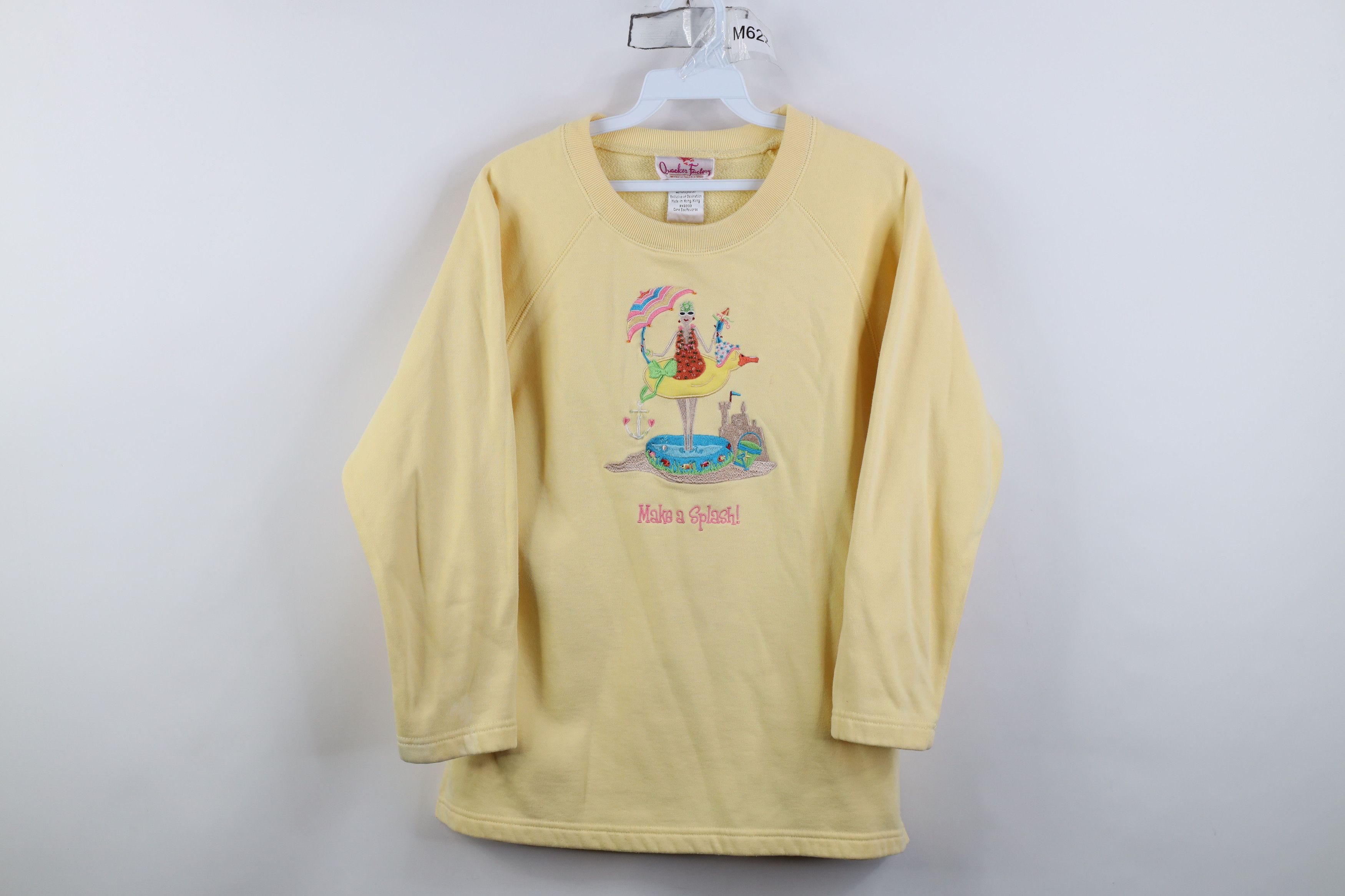Vintage Vintage 90s Streetwear Beach Beaded Crewneck Sweatshirt Size S / US 4 / IT 40 - 1 Thumbnail