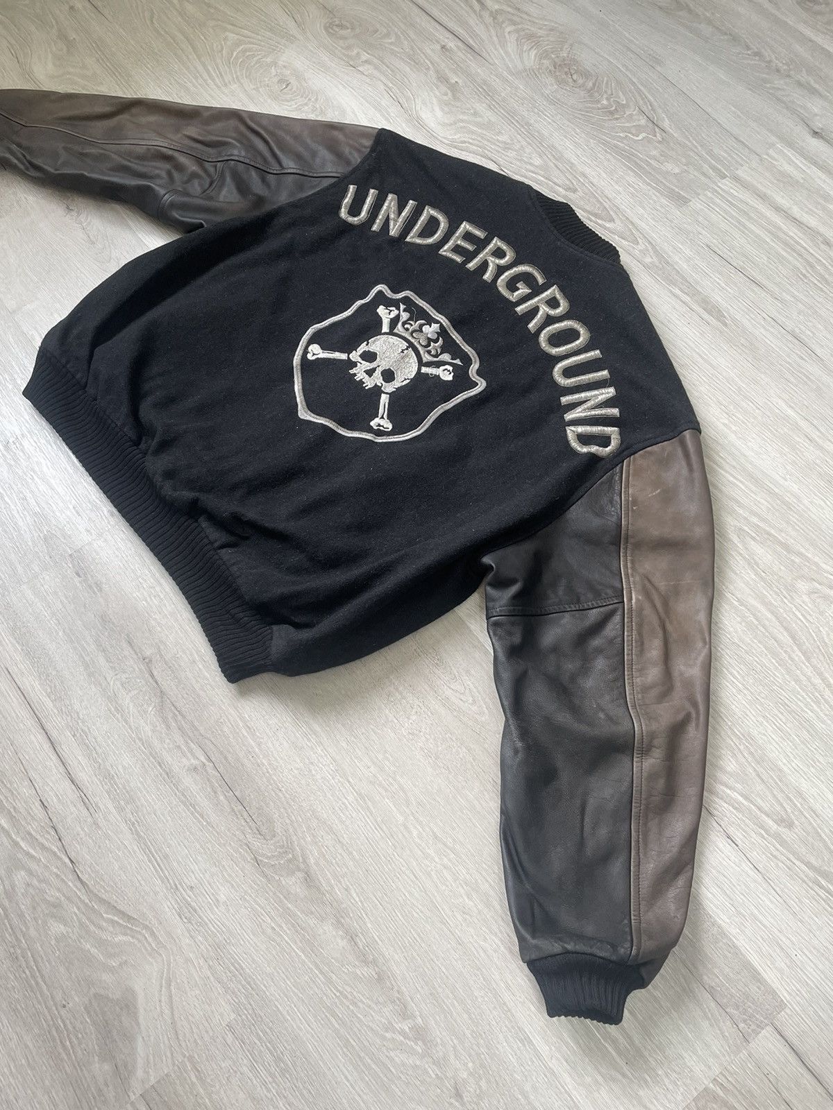 Japanese Brand Vintage Men's Bomber Bogey's Big Logo Underground Size US L / EU 52-54 / 3 - 17 Thumbnail