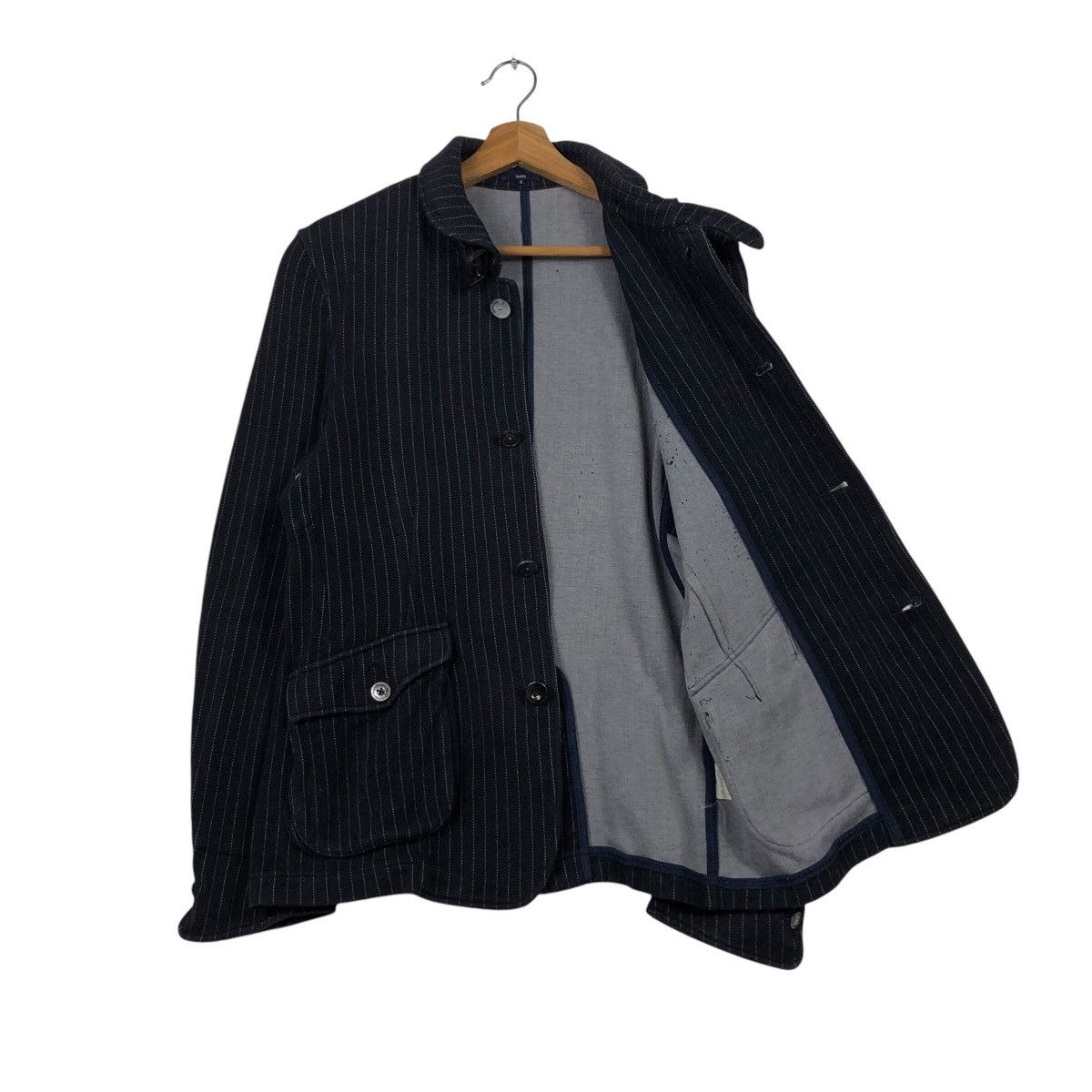 Japanese Brand SHIPS Archive Pinstripe Work Jacket Japanese Utility Cut Size US L / EU 52-54 / 3 - 12 Thumbnail